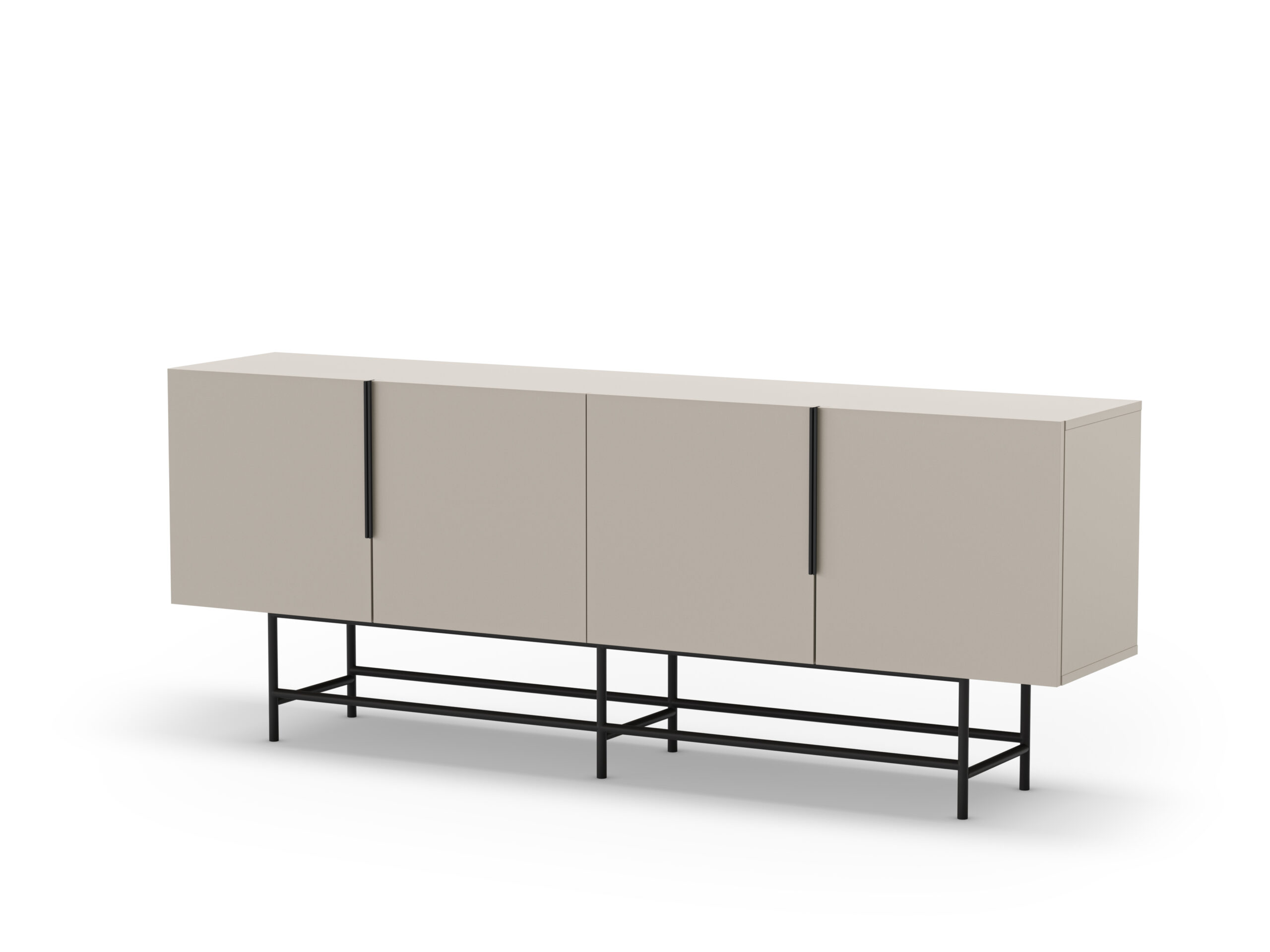 APARADOR ELDIA 4P 200CM CREMA PATA METAL - Imagen 5