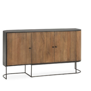 APARADOR CURVE 3P MADERA MANGO PATA METAL