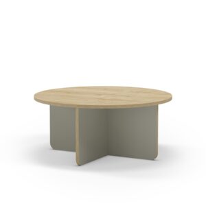 MESA CENTRO RED. HILLARY 80CM RO/PATA VERDE C.ROBL