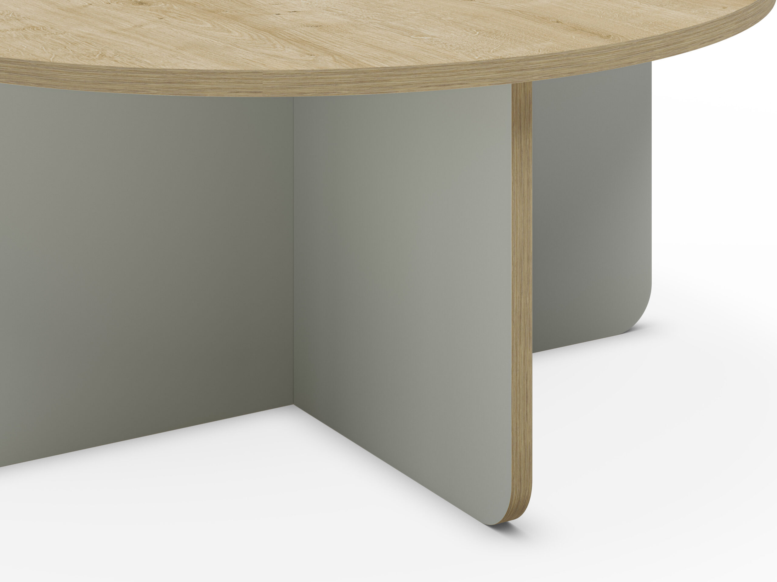 MESA CENTRO RED. HILLARY 80CM RO/PATA VERDE C.ROBL - Imagen 5