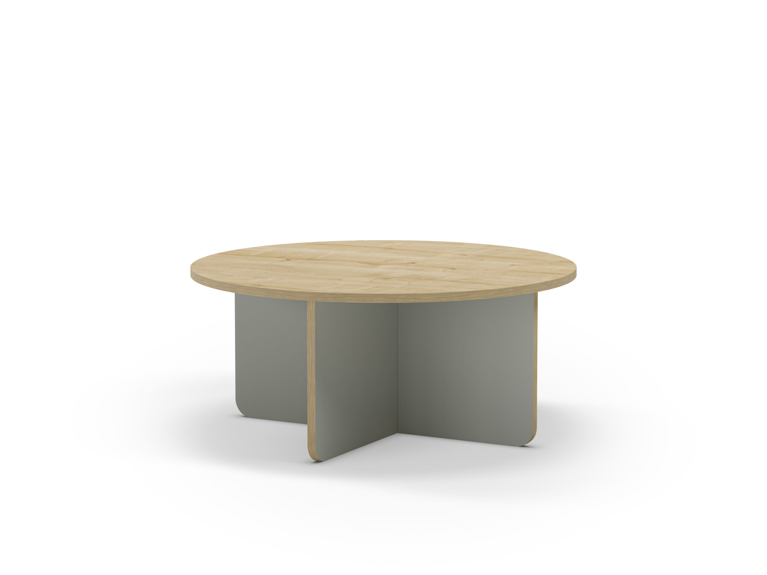 MESA CENTRO RED. HILLARY 80CM RO/PATA VERDE C.ROBL - Imagen 6