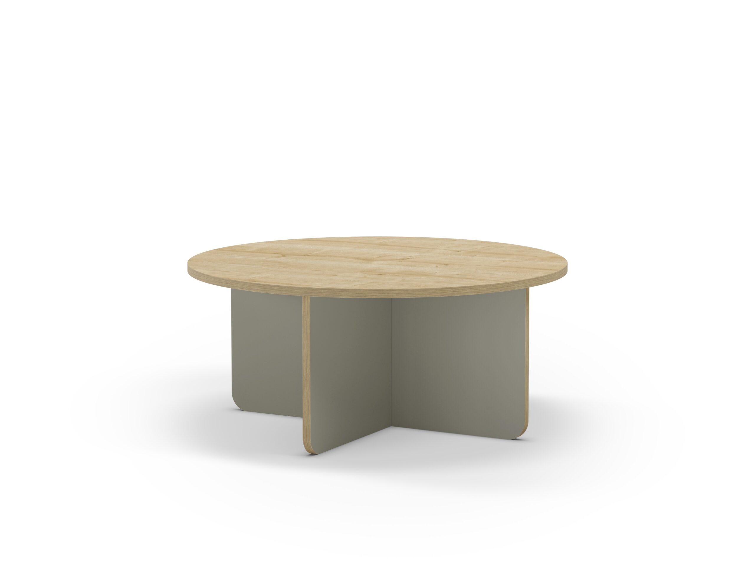 MESA CENTRO RED. HILLARY 80CM RO/PATA VERDE C.ROBL