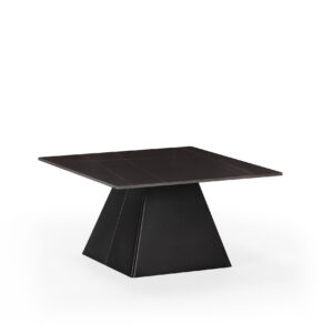 MESA CENTRO CUAD. MERVE NEGRO PATAS METAL NEGRO