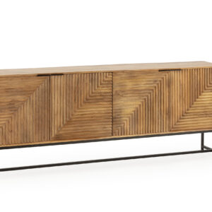 APARADOR NEREIDA 210CM NATURAL PATA METAL