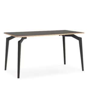MESA RECT. DENIA 140CM NEGRO CANTO CONTRACHAPADO