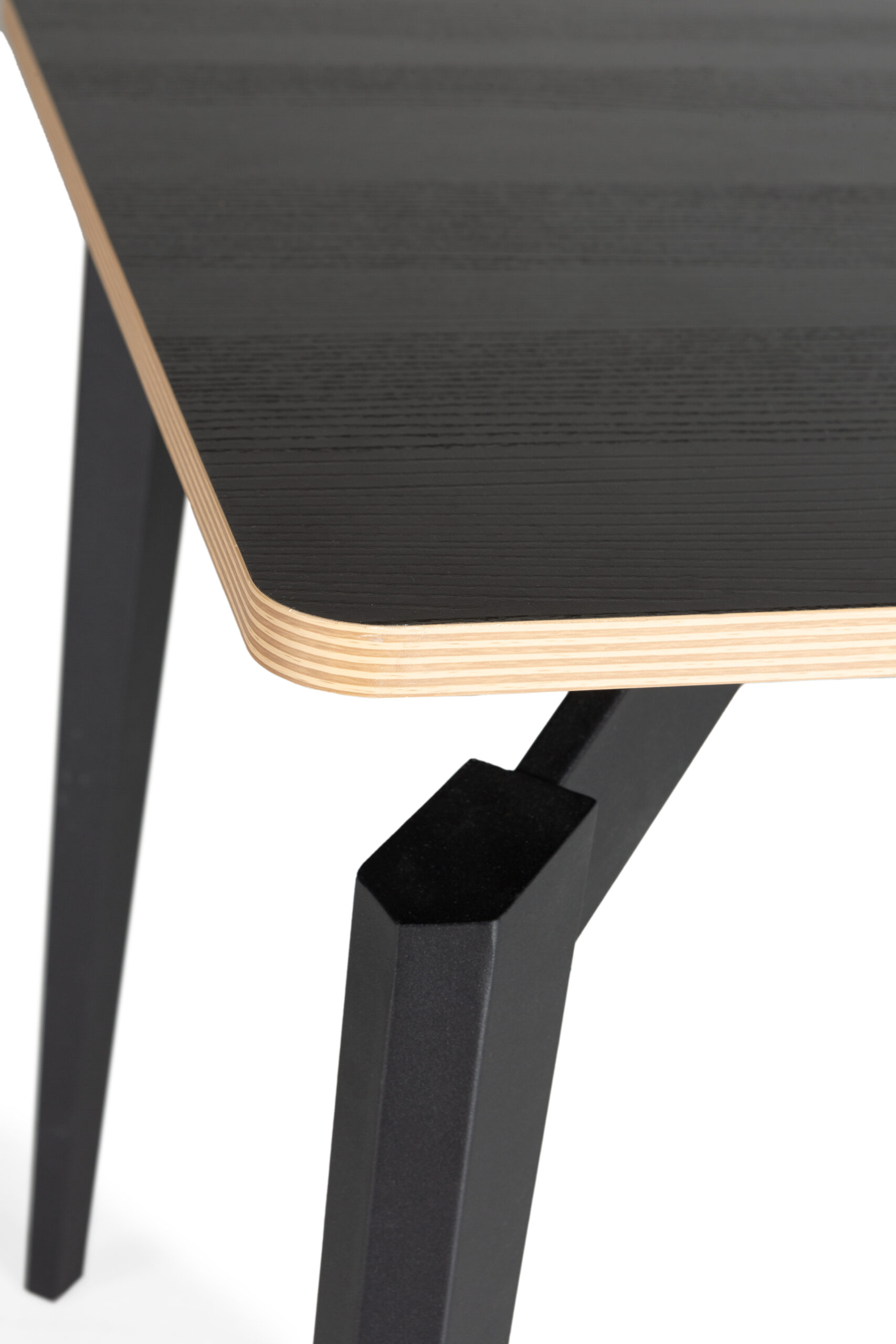 MESA RECT. DENIA 140CM NEGRO CANTO CONTRACHAPADO - Imagen 5