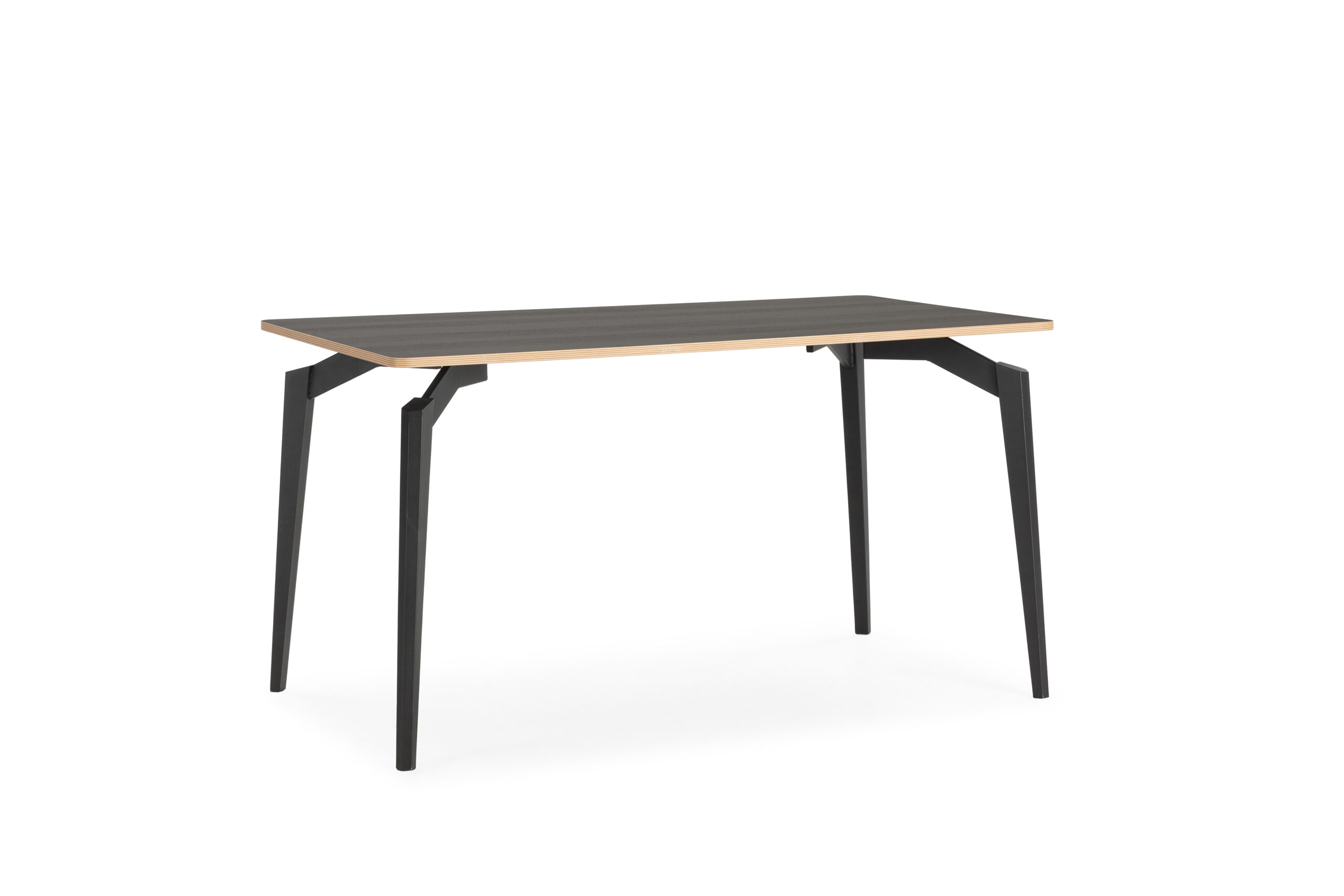 MESA RECT. DENIA 140CM NEGRO CANTO CONTRACHAPADO - Imagen 9