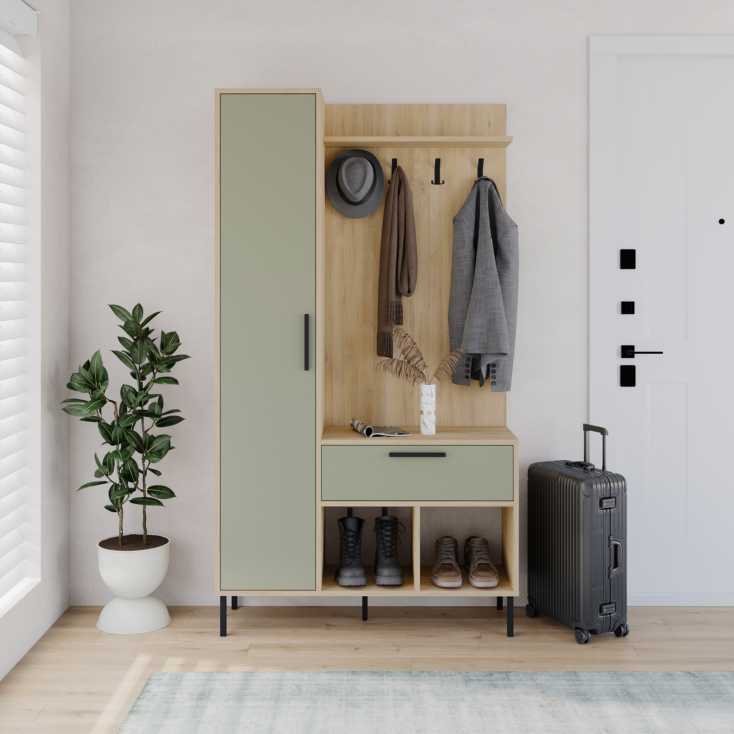 PERCHERO HEIDY ROBLE/VERDE - Imagen 4