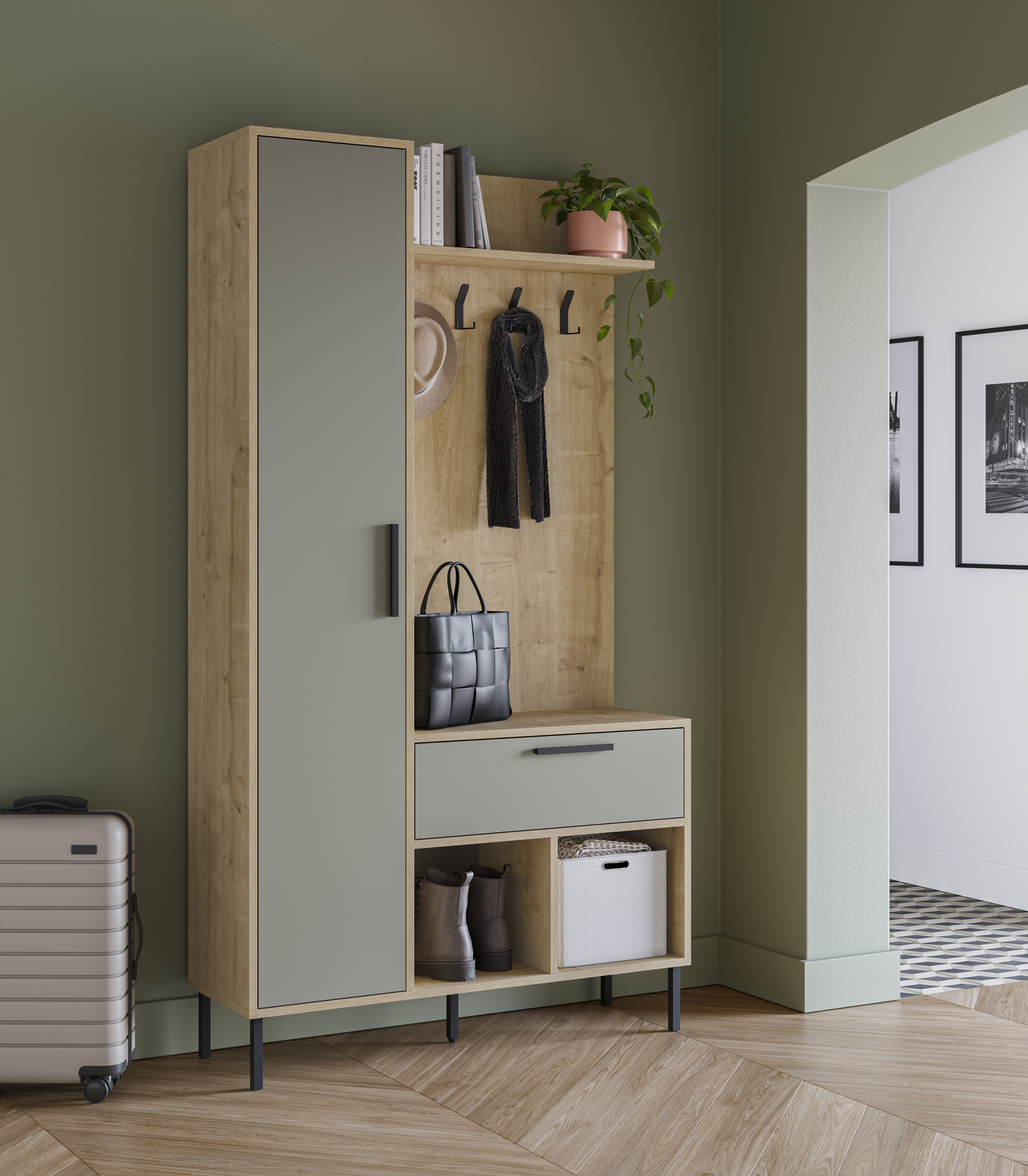 PERCHERO HEIDY ROBLE/VERDE - Imagen 5