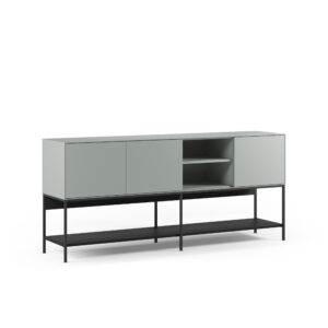 APARADOR AMIRA 3P2H 180CM VERDE/NEGRO