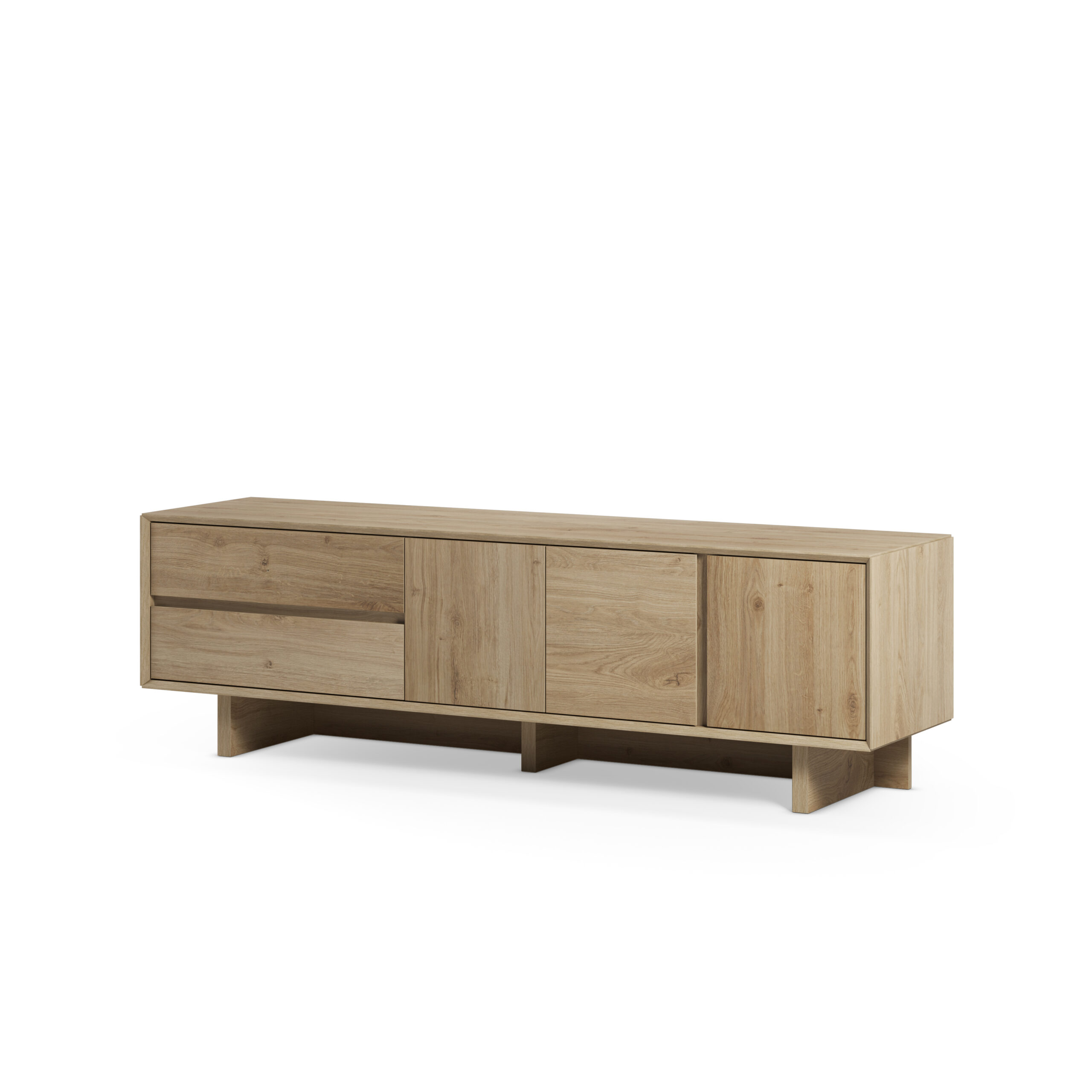 MUEBLE TV CARPI 3P2C 180CM ROBLE CADIZ - Imagen 6