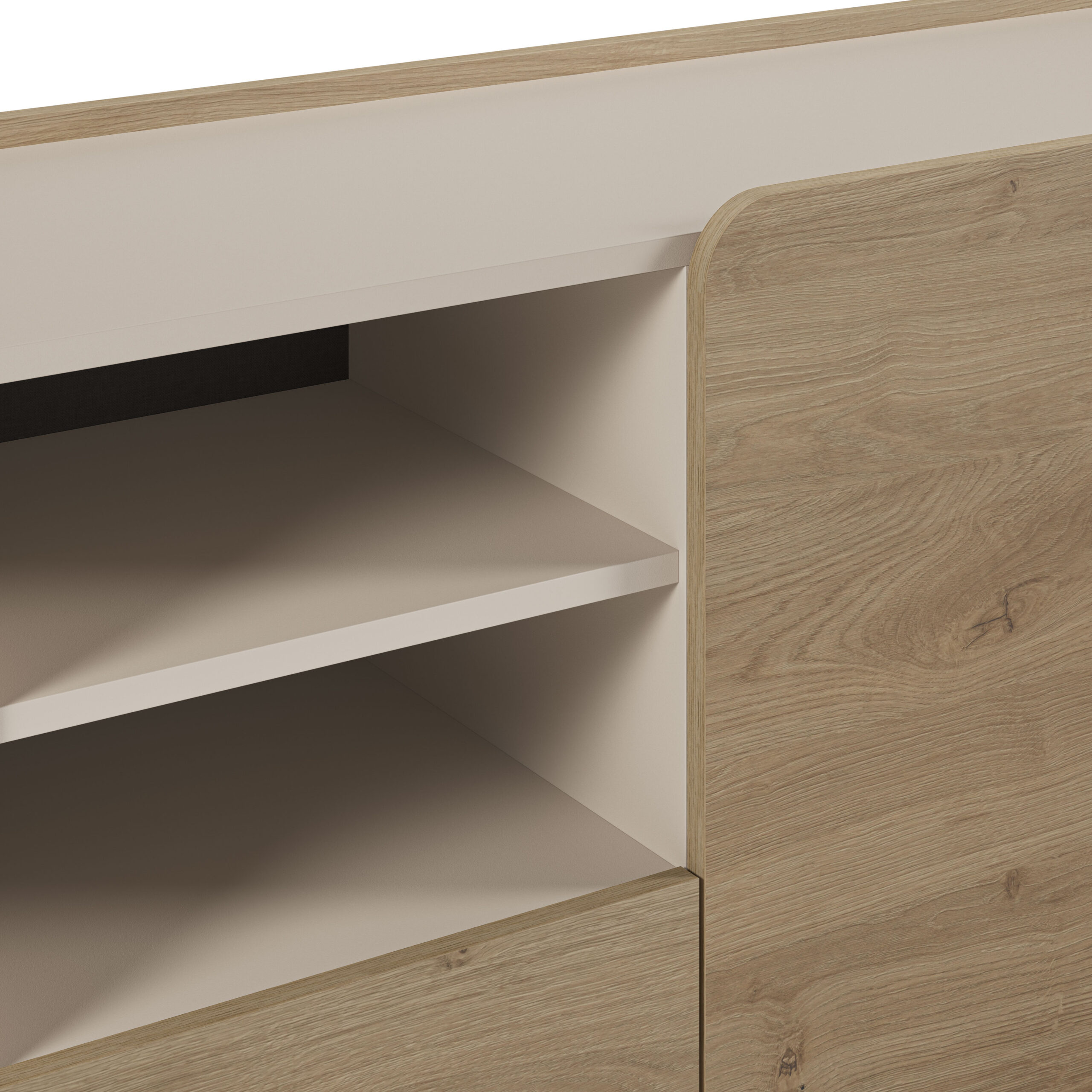 APARADOR MONZA 2P2H1C ROBLE CADIZ/VISON - Imagen 5