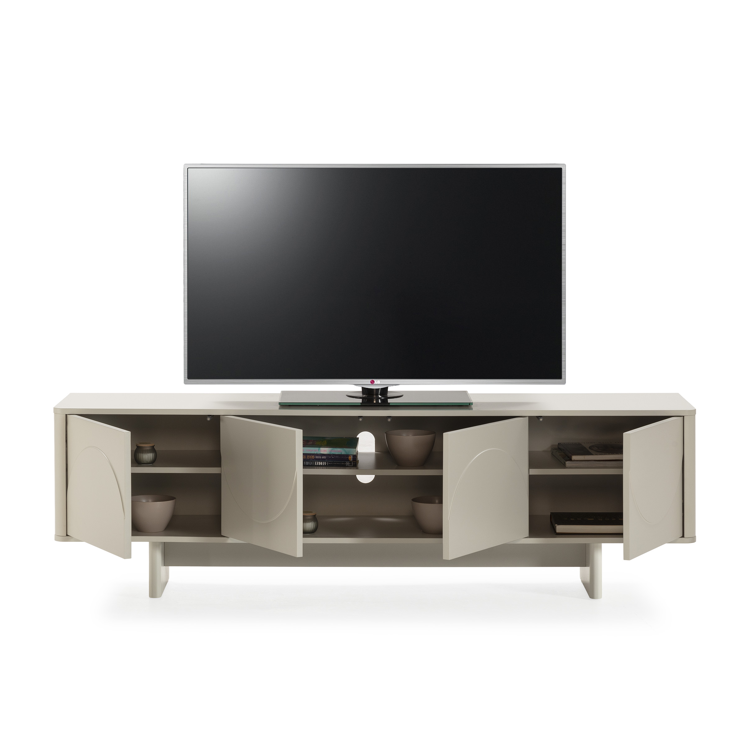MUEBLE TV SOLEI 4P 180CM CREMA - Imagen 5