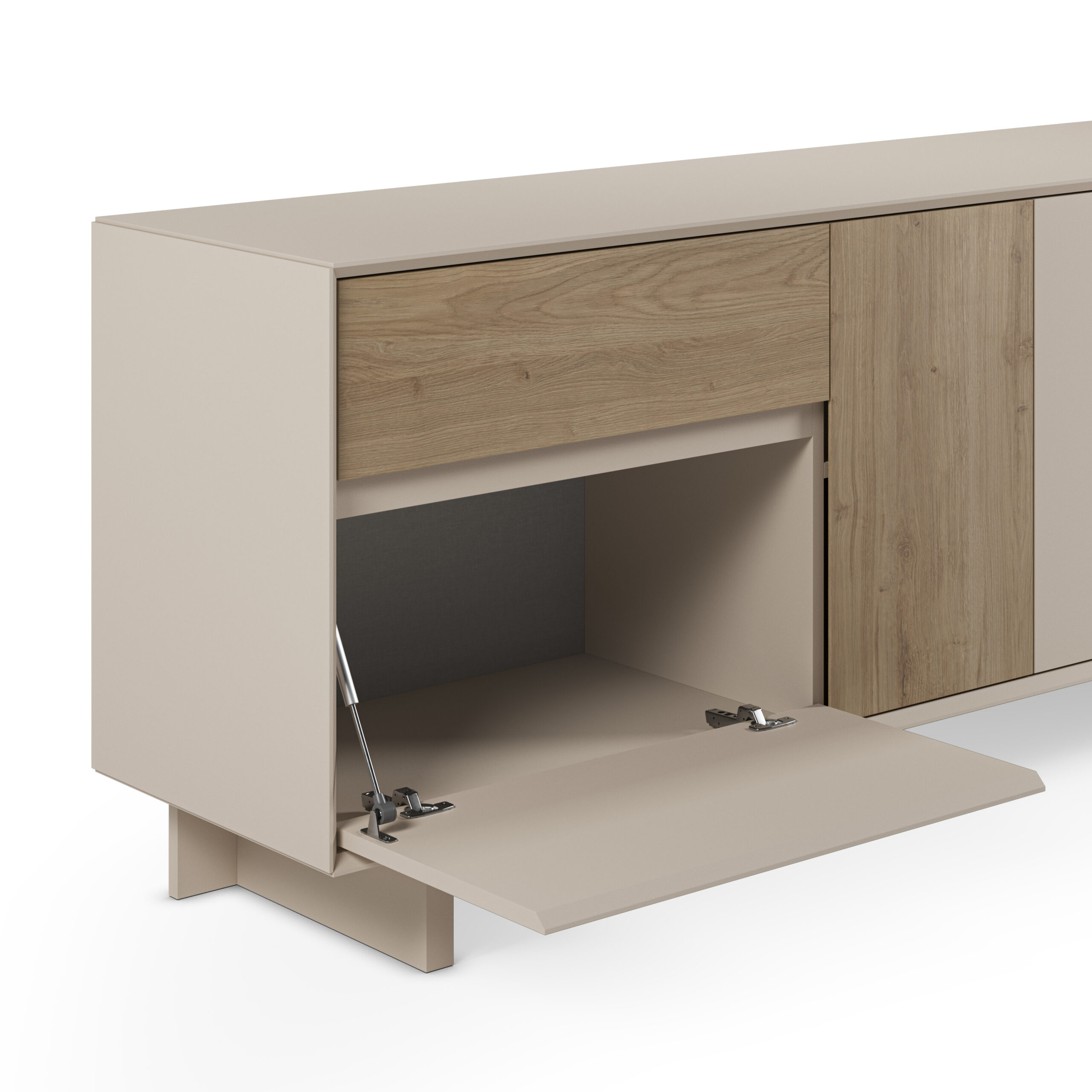 APARADOR CARPI 4P1C 180CM VISON/ROBLE CADIZ - Imagen 5