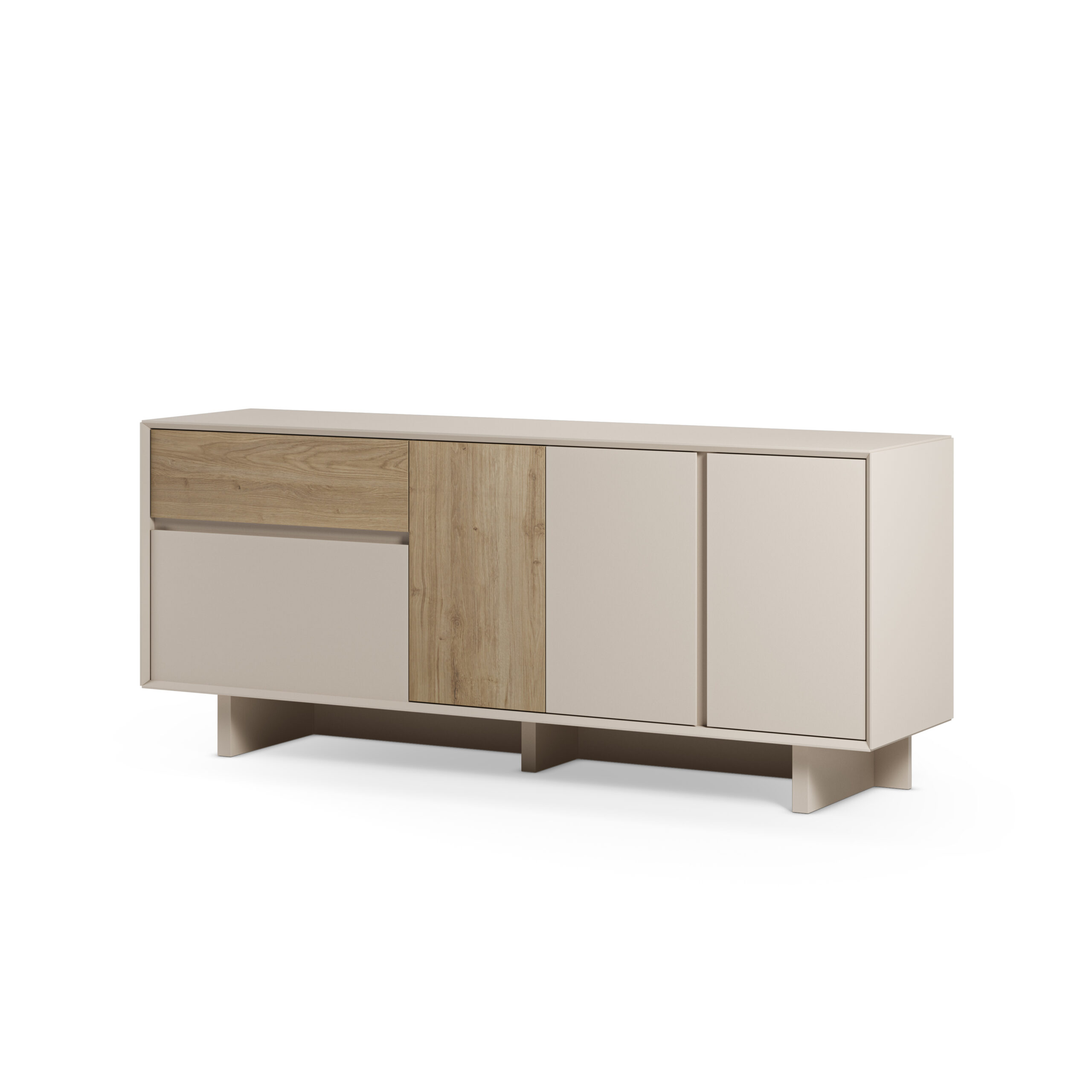 APARADOR CARPI 4P1C 180CM VISON/ROBLE CADIZ - Imagen 6