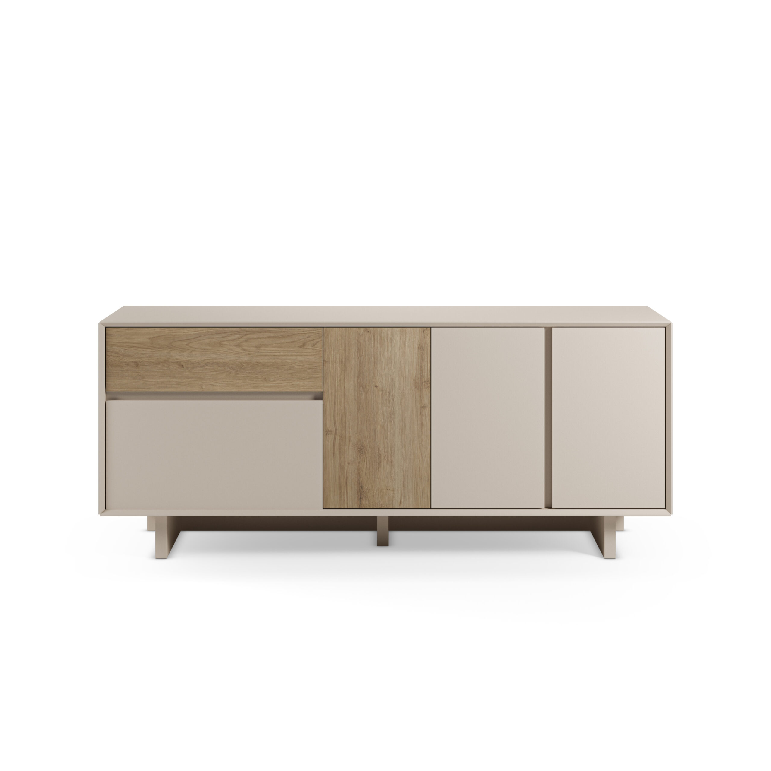 APARADOR CARPI 4P1C 180CM VISON/ROBLE CADIZ - Imagen 7