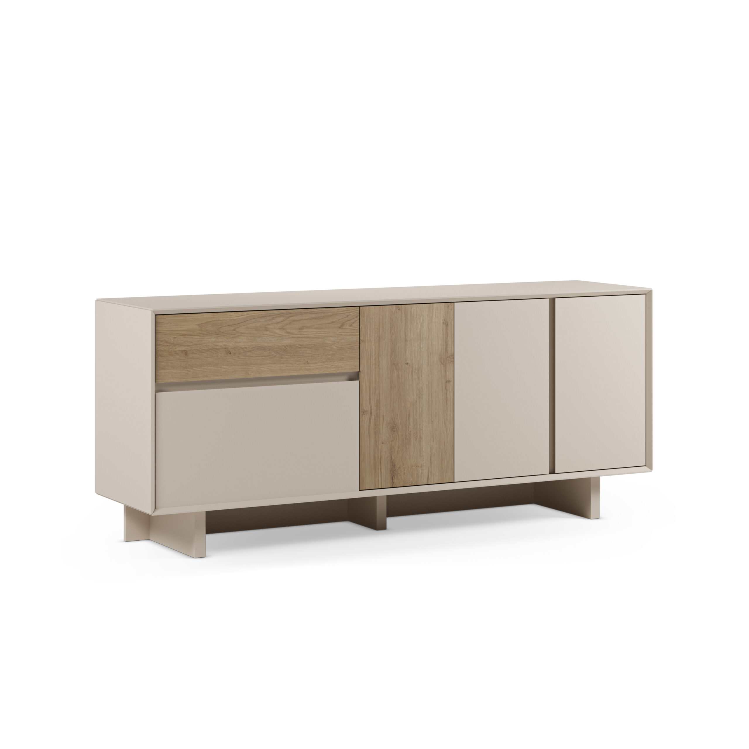 APARADOR CARPI 4P1C 180CM VISON/ROBLE CADIZ