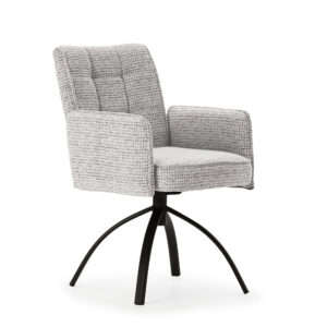 SILLON GIRATORIO MINDI C/BRAZOS GRIS 2PC/2CAJAS