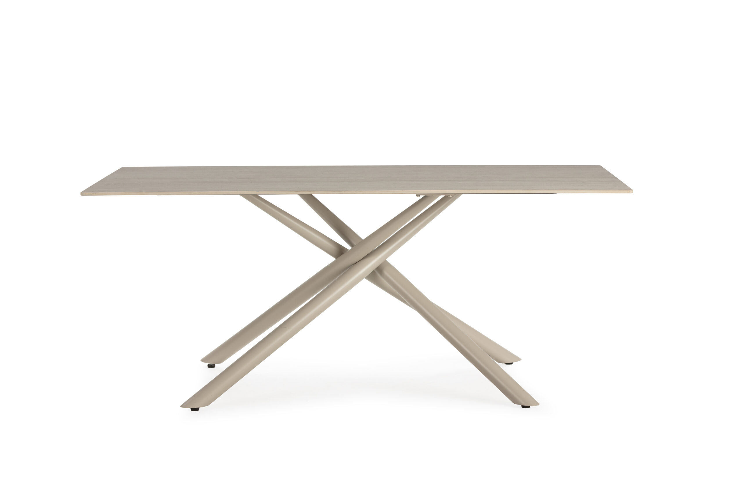 MESA RECT. TORI 180CM CERAMICA BEIGE PIE CREMA - Imagen 9