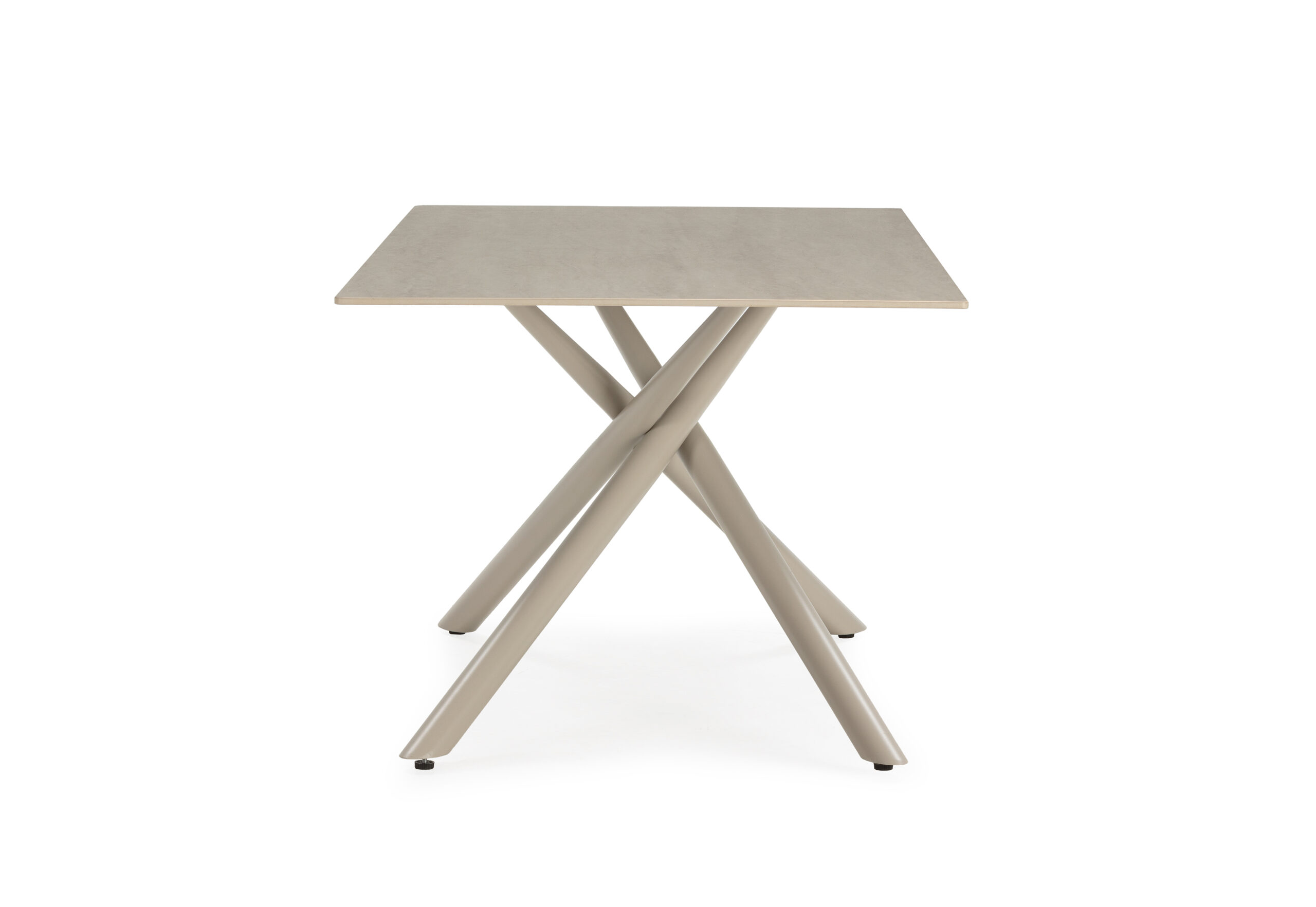 MESA RECT. TORI 180CM CERAMICA BEIGE PIE CREMA - Imagen 10