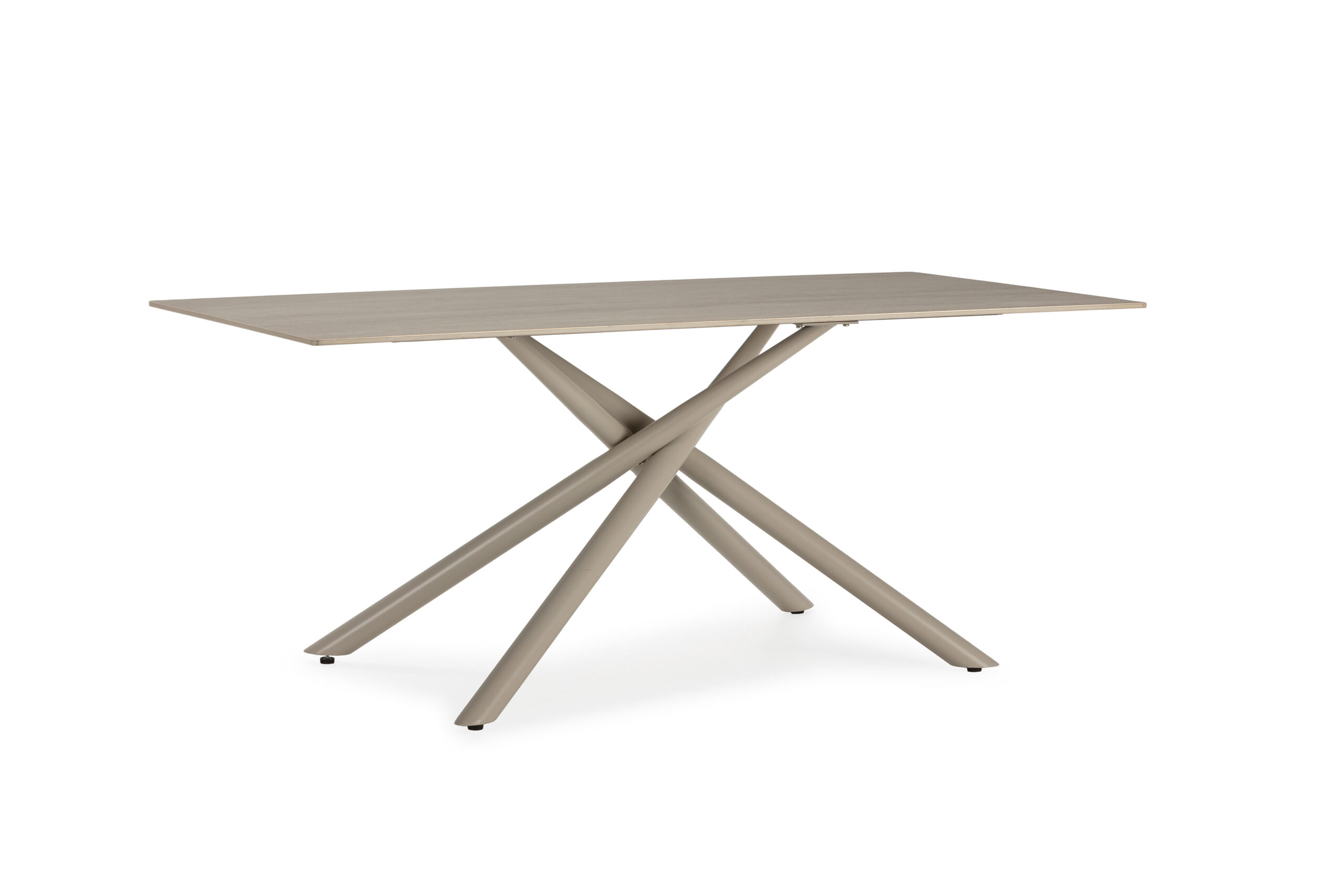 MESA RECT. TORI 180CM CERAMICA BEIGE PIE CREMA - Imagen 11