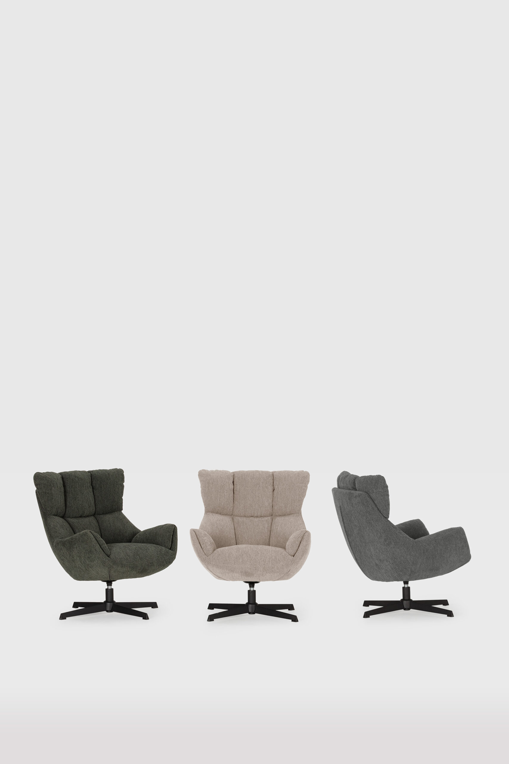 SILLON ODETTE CREMA PATA METAL - Imagen 2