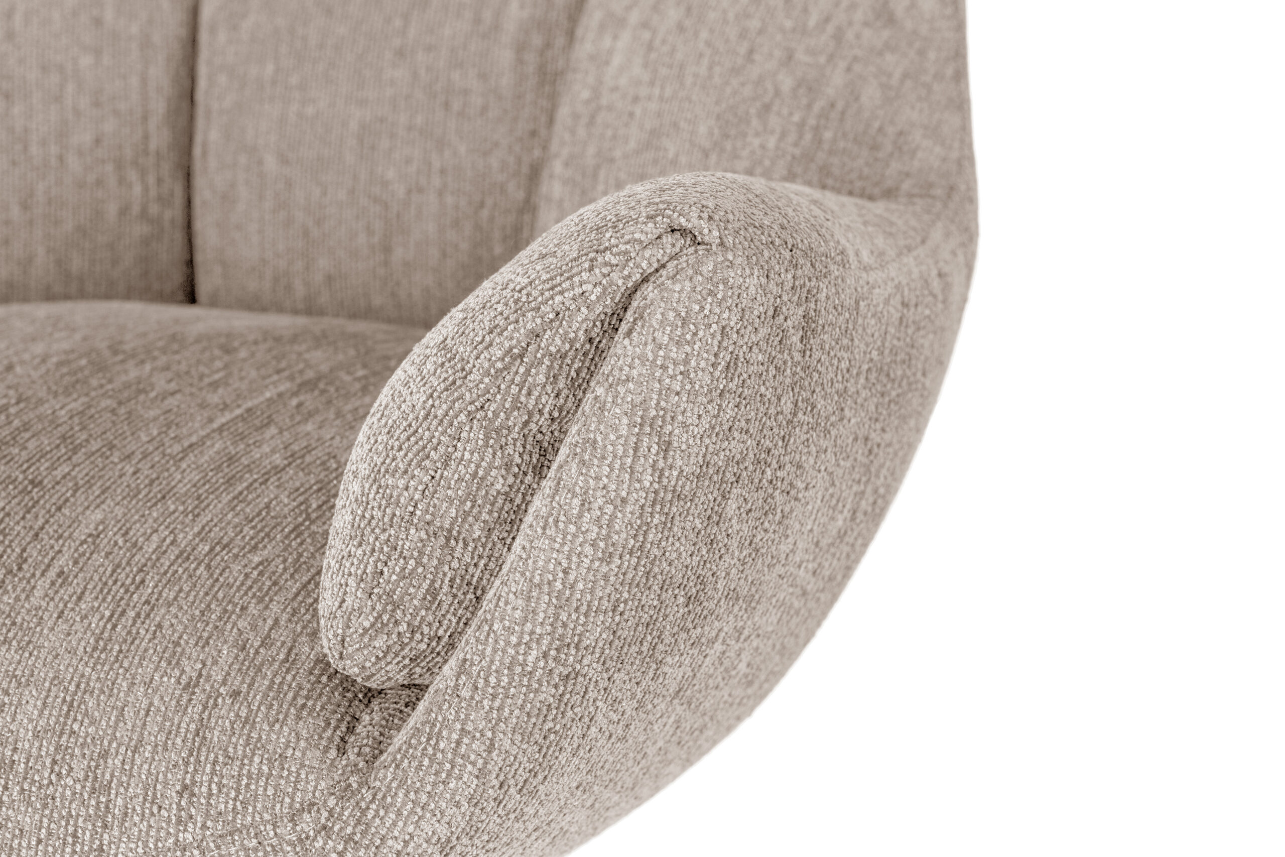 SILLON ODETTE CREMA PATA METAL - Imagen 6