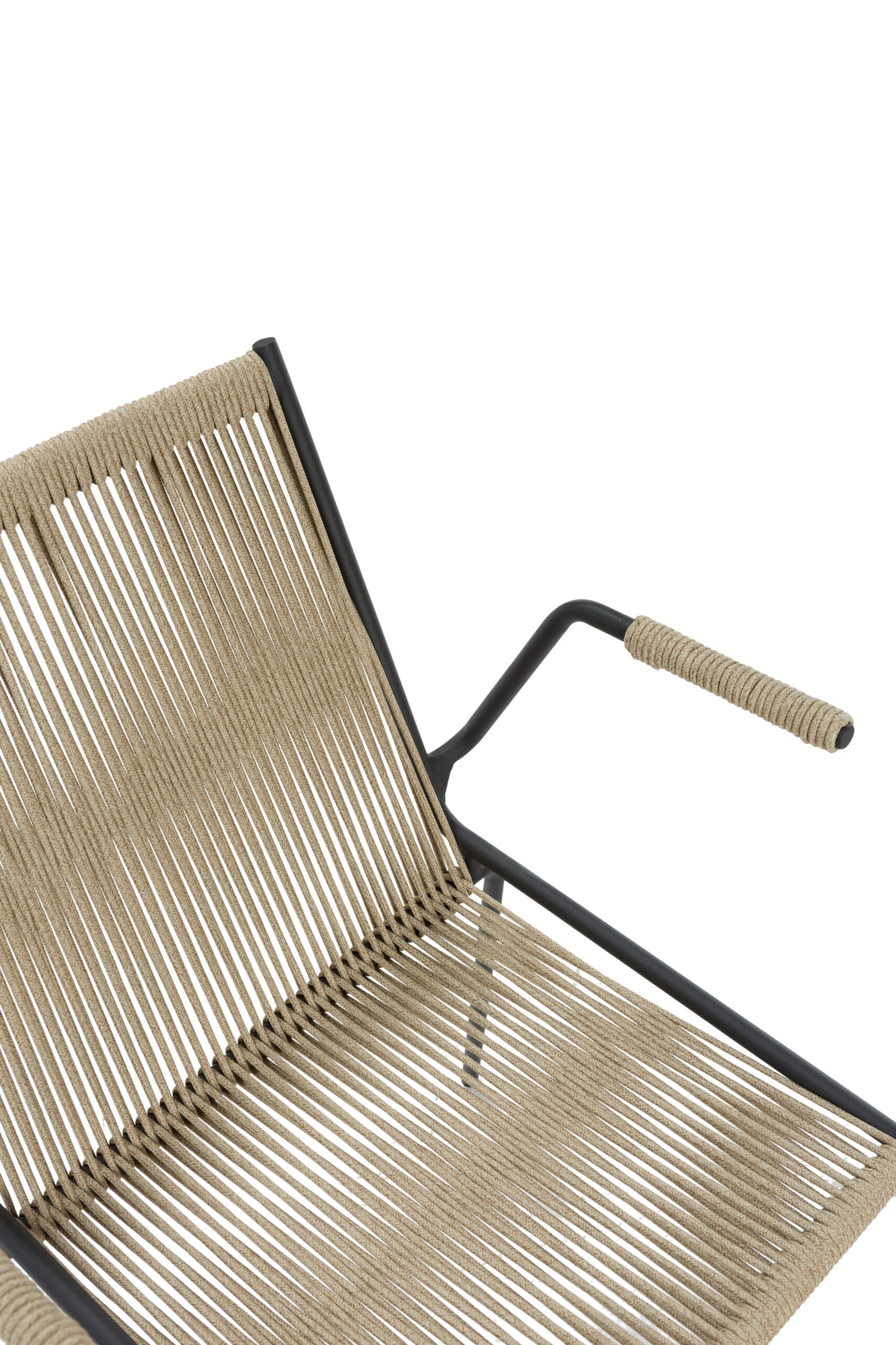 SILLA C/REPOSABRAZOS EMILY CREMA PATA MET.2P/C - Imagen 5