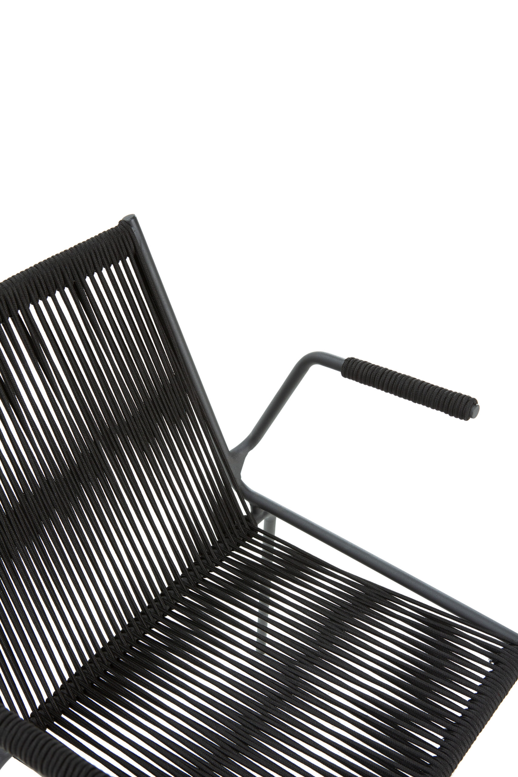 SILLA C/REPOSABRAZOS EMILY NEGRO PATA MET.2P/C - Imagen 5