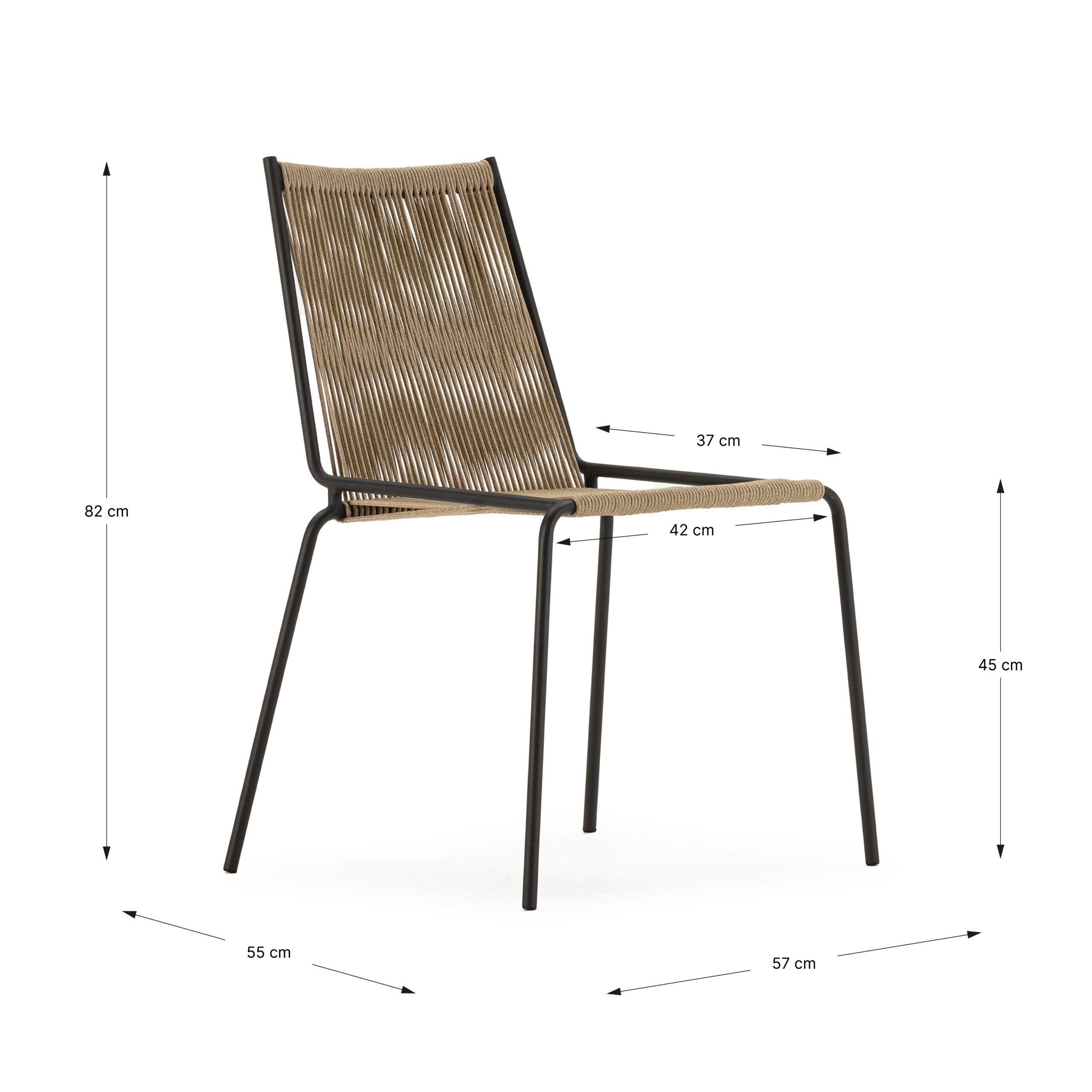 SILLA EMILY CREMA PATA MET.2P/C - Imagen 4