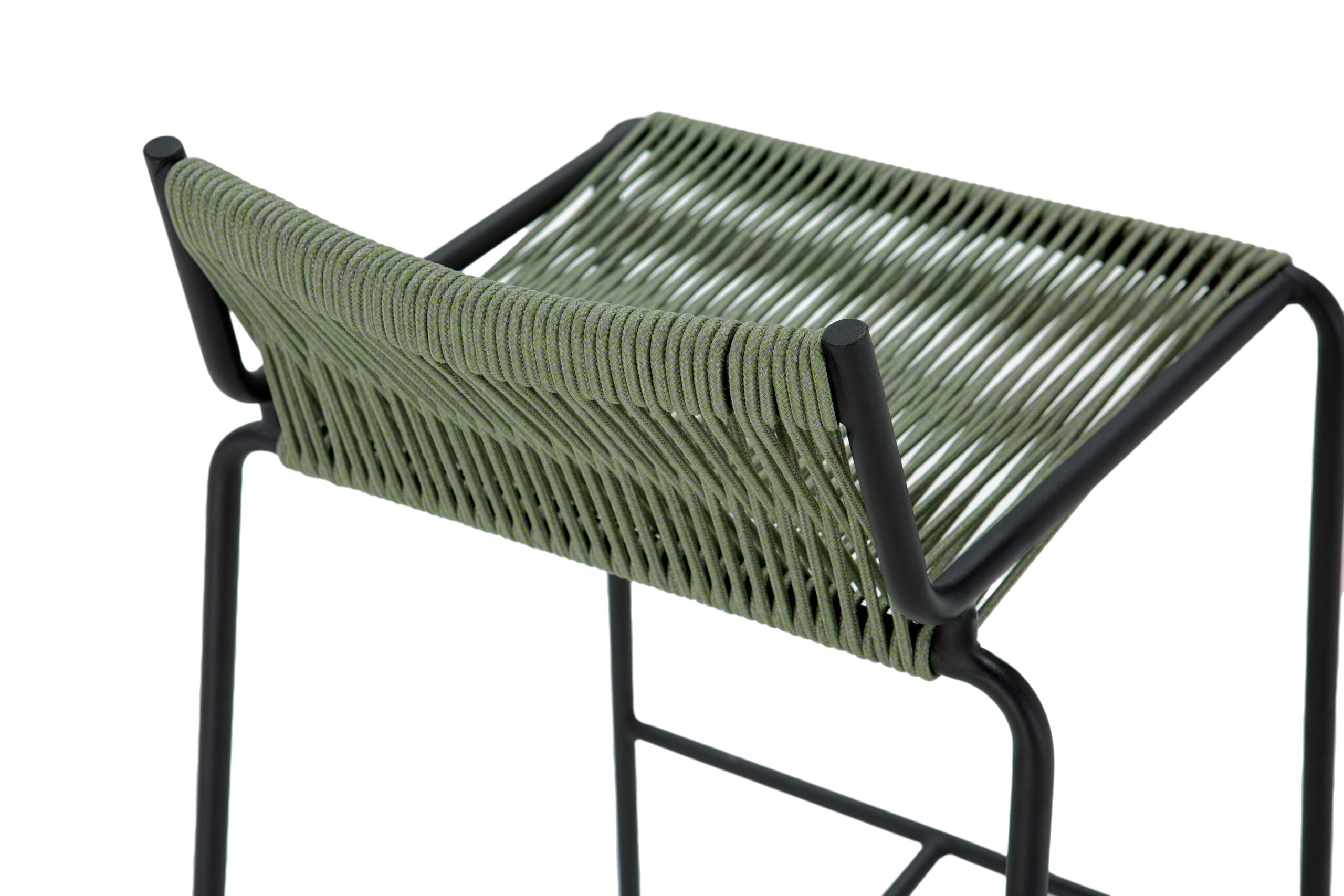 TABURETE EMILY VERDE MENTA PATA METAL - Imagen 4