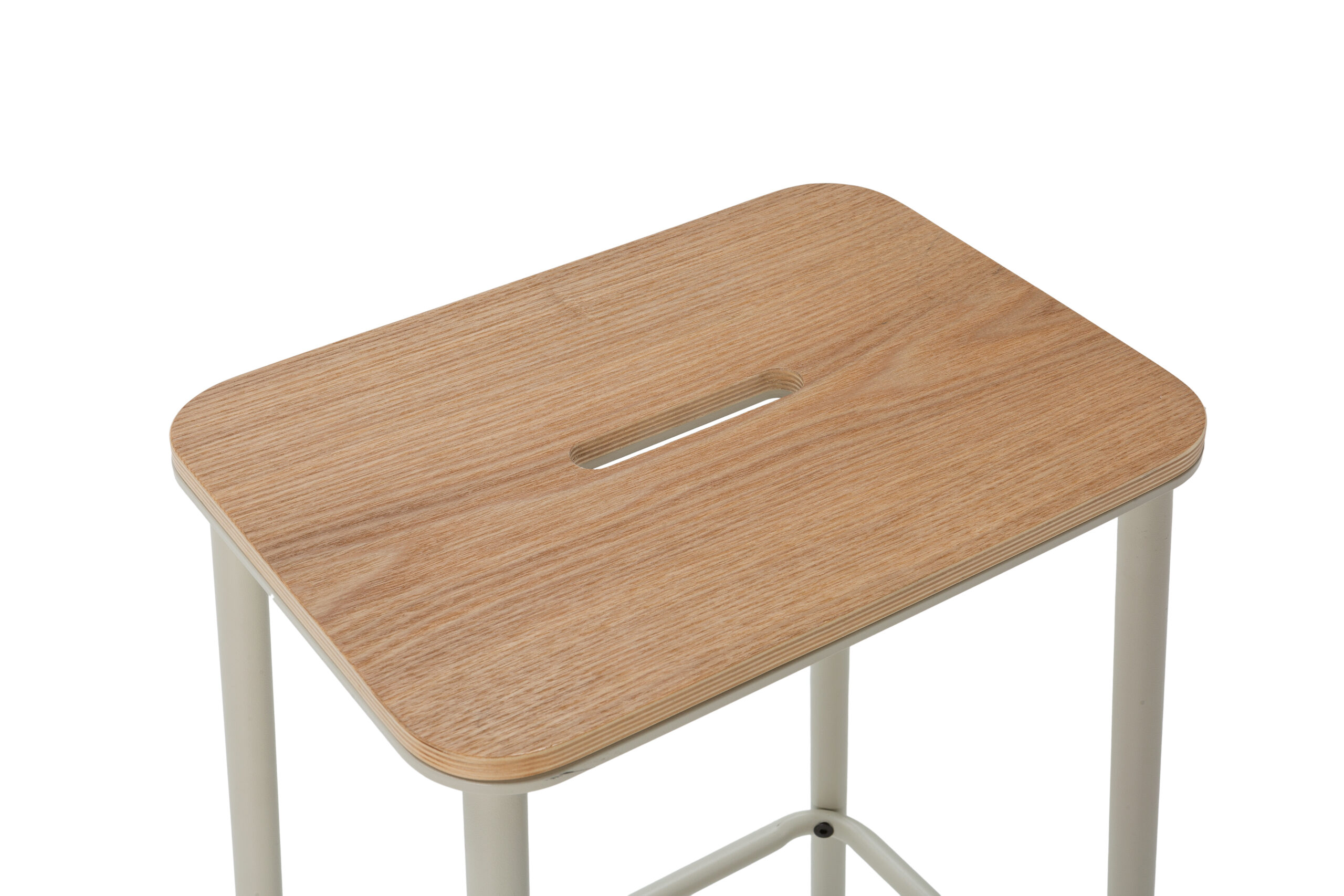 TABURETE ABBA ROBLE/PATA BEIGE 2P/CAJA - Imagen 5