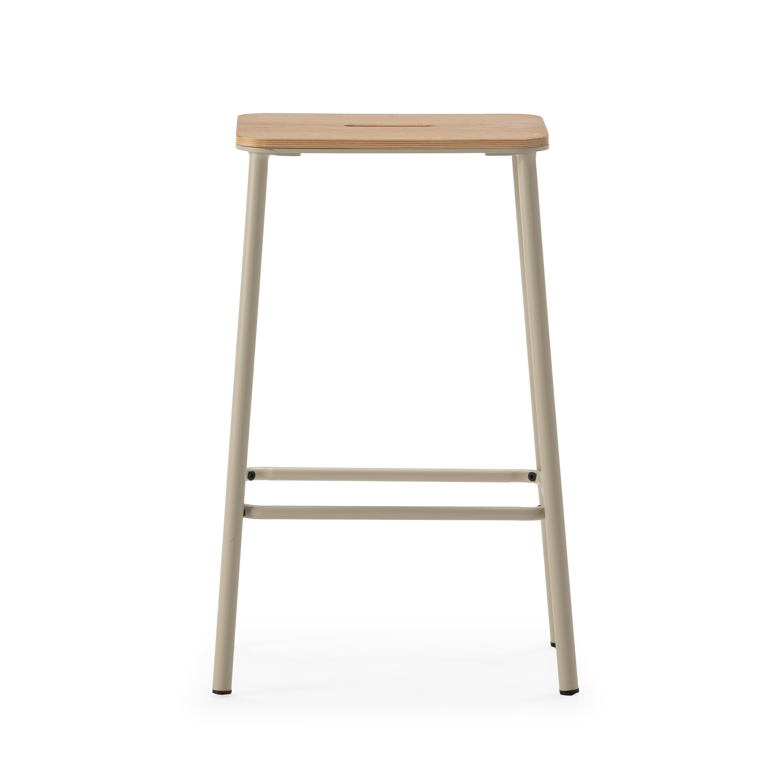 TABURETE ABBA ROBLE/PATA BEIGE 2P/CAJA - Imagen 6