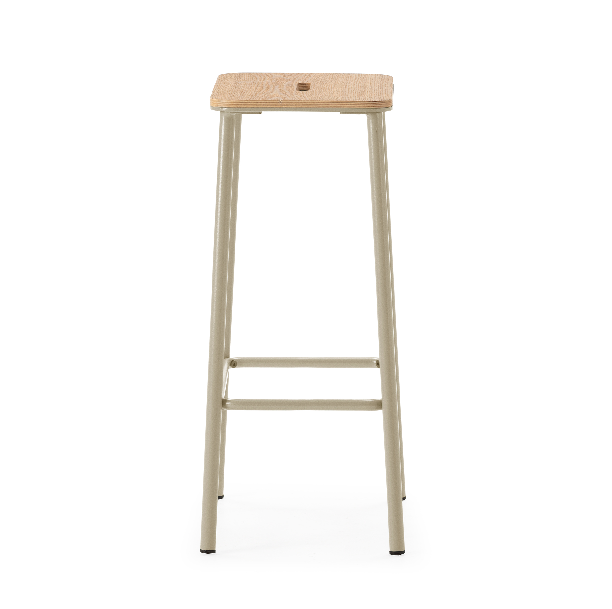 TABURETE ABBA ROBLE/PATA BEIGE 2P/CAJA - Imagen 7