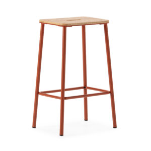 TABURETE ABBA ROBLE/PATA TEJA 2P/CAJA