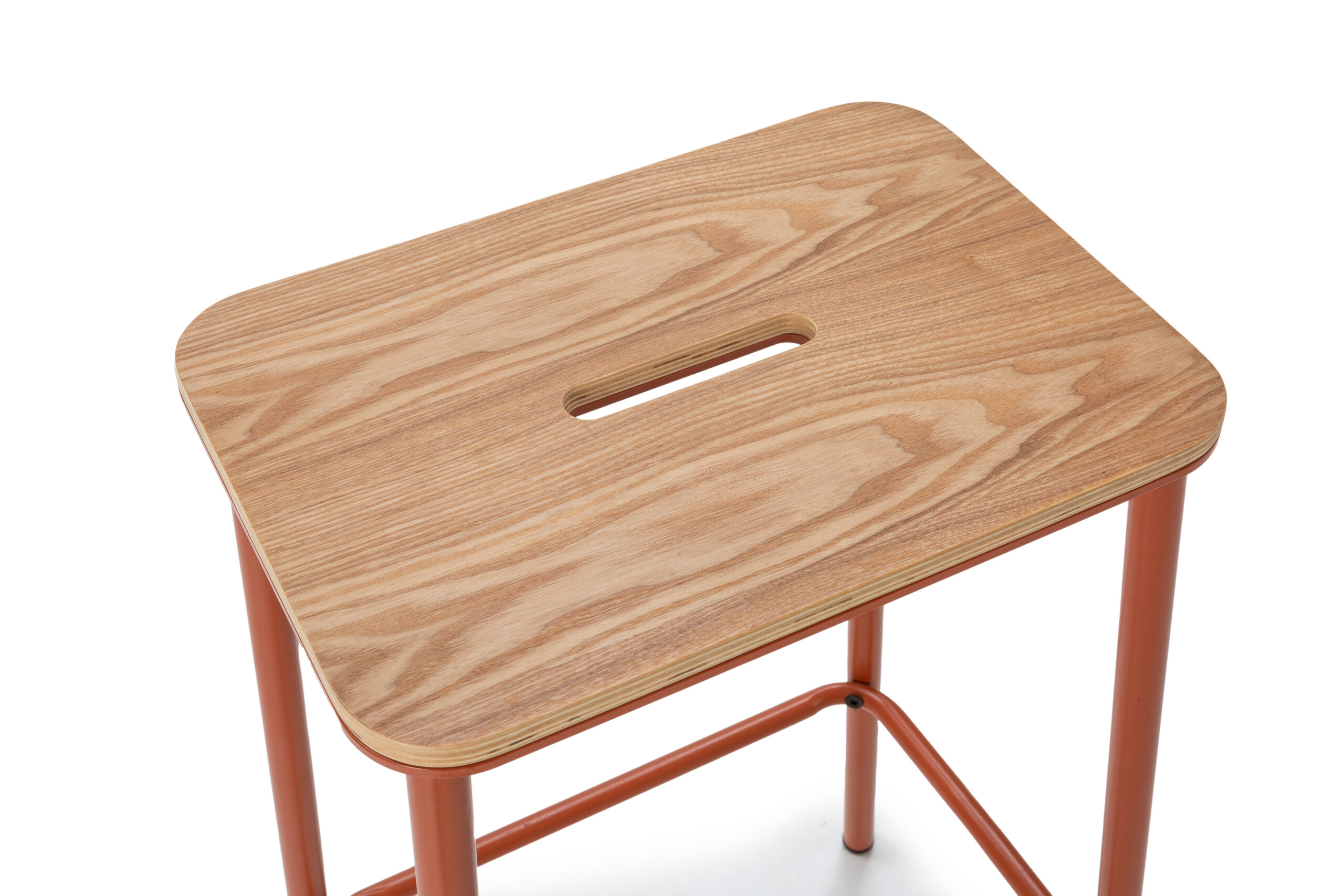 TABURETE ABBA ROBLE/PATA TEJA 2P/CAJA - Imagen 4