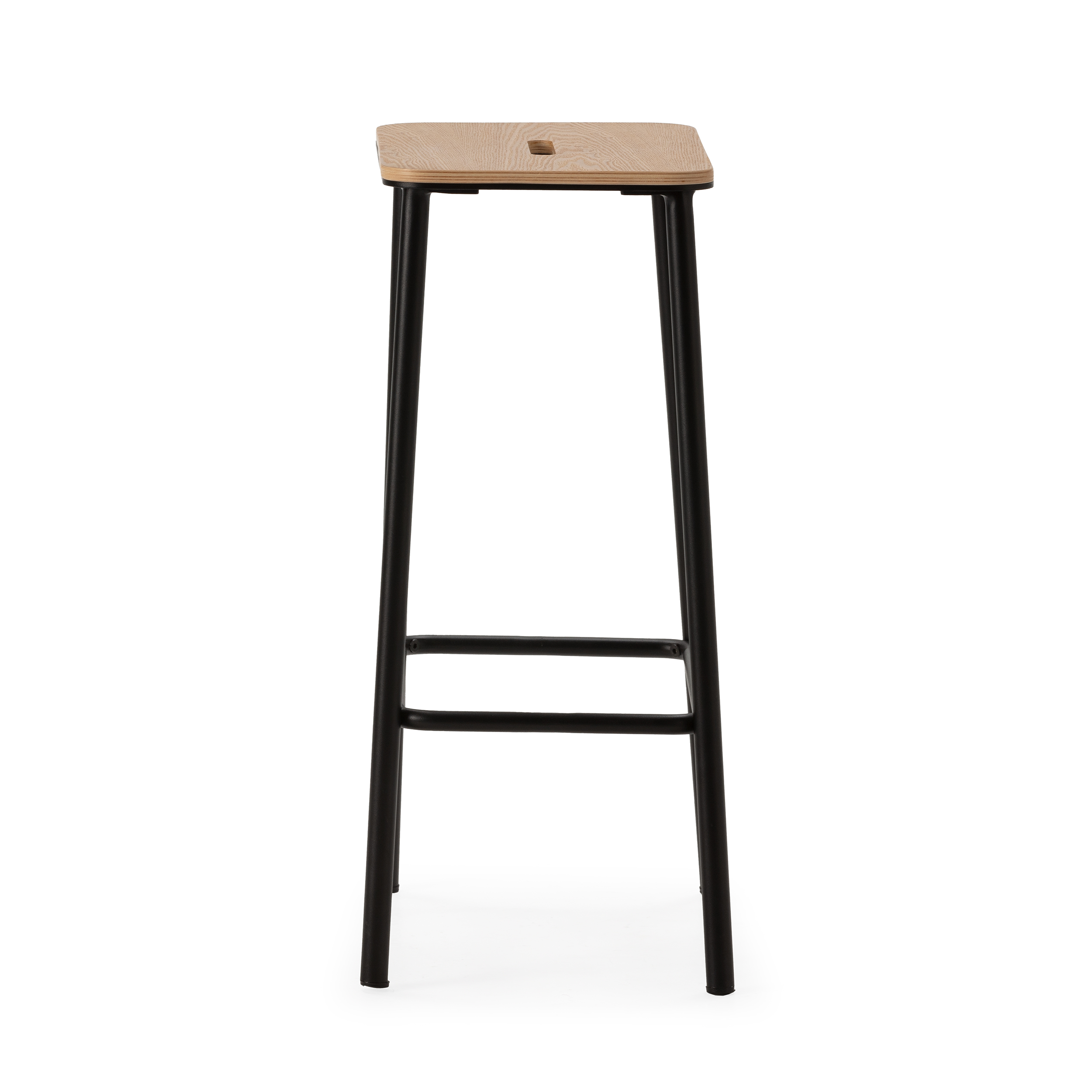 TABURETE ABBA ROBLE/PATA NEGRO 2P/CAJA - Imagen 6