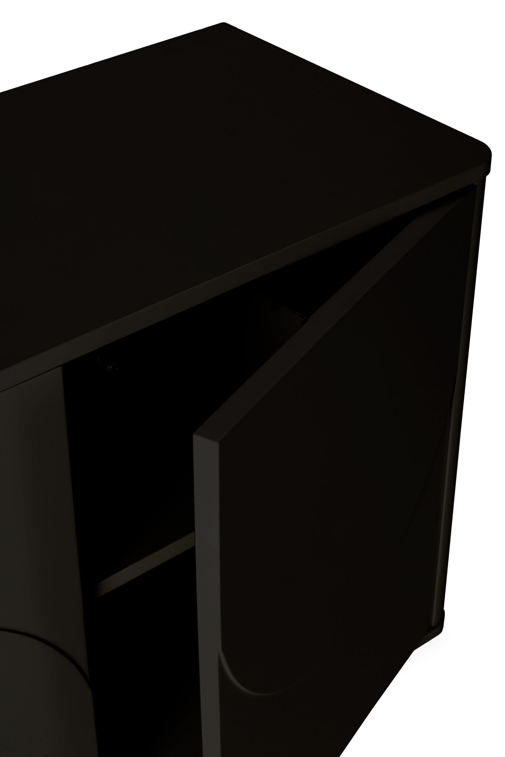 APARADOR SOLEI 4P 180CM NEGRO - Imagen 3