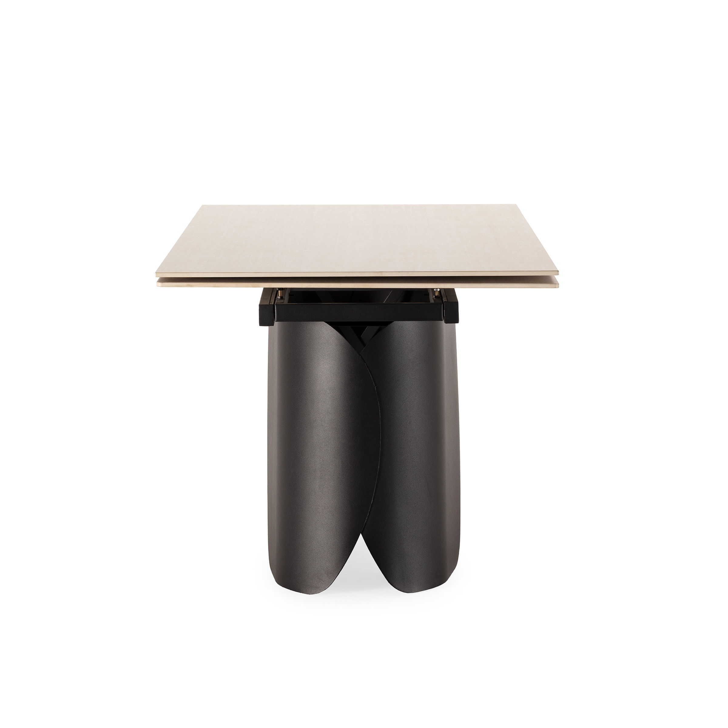 MESA RECT. EXT. CRISIA 180/260CM TRAVERTINE P.NEGR - Imagen 13