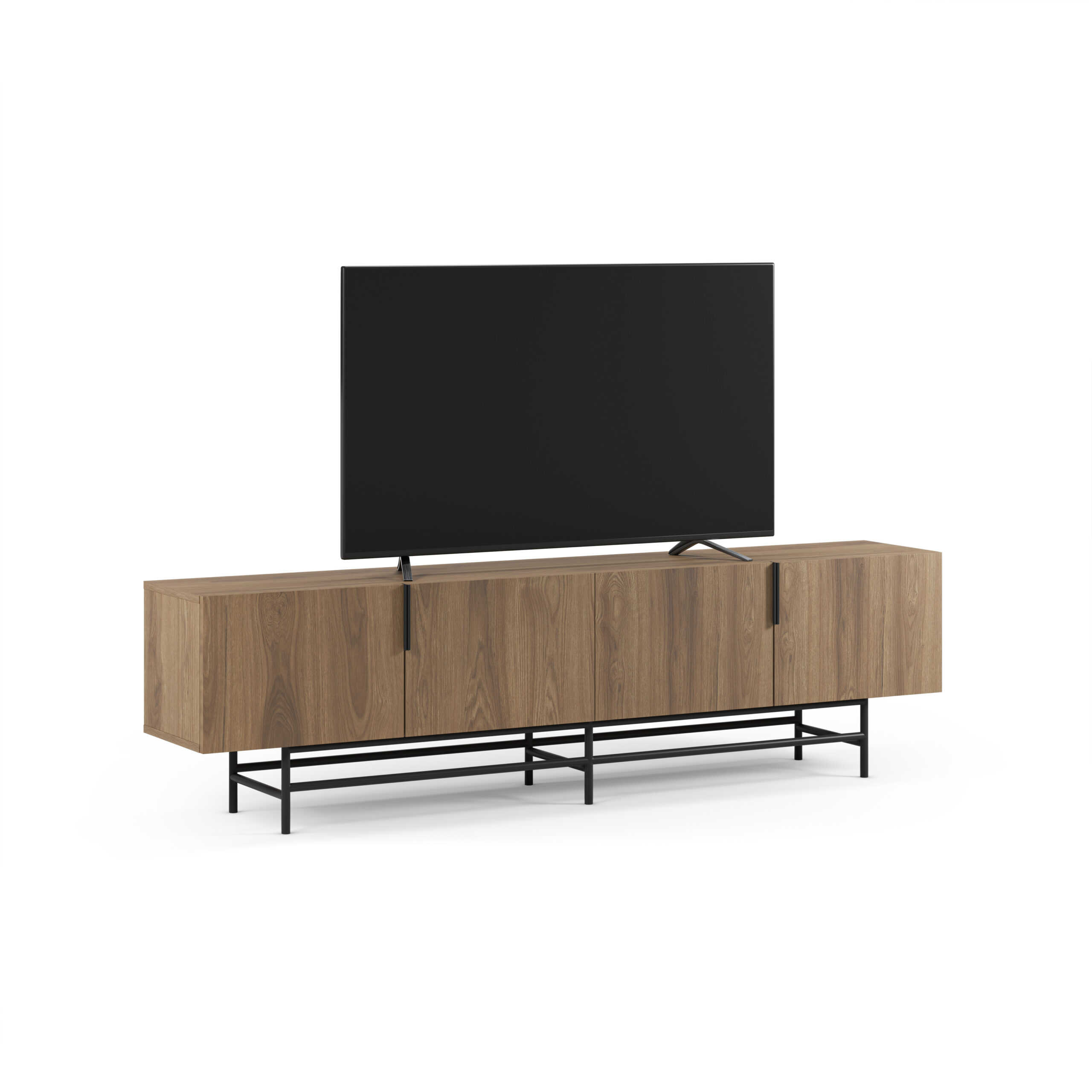 MUEBLE TV ELDIA 4P 200CM ROBLE-UD PATA METAL - Imagen 8