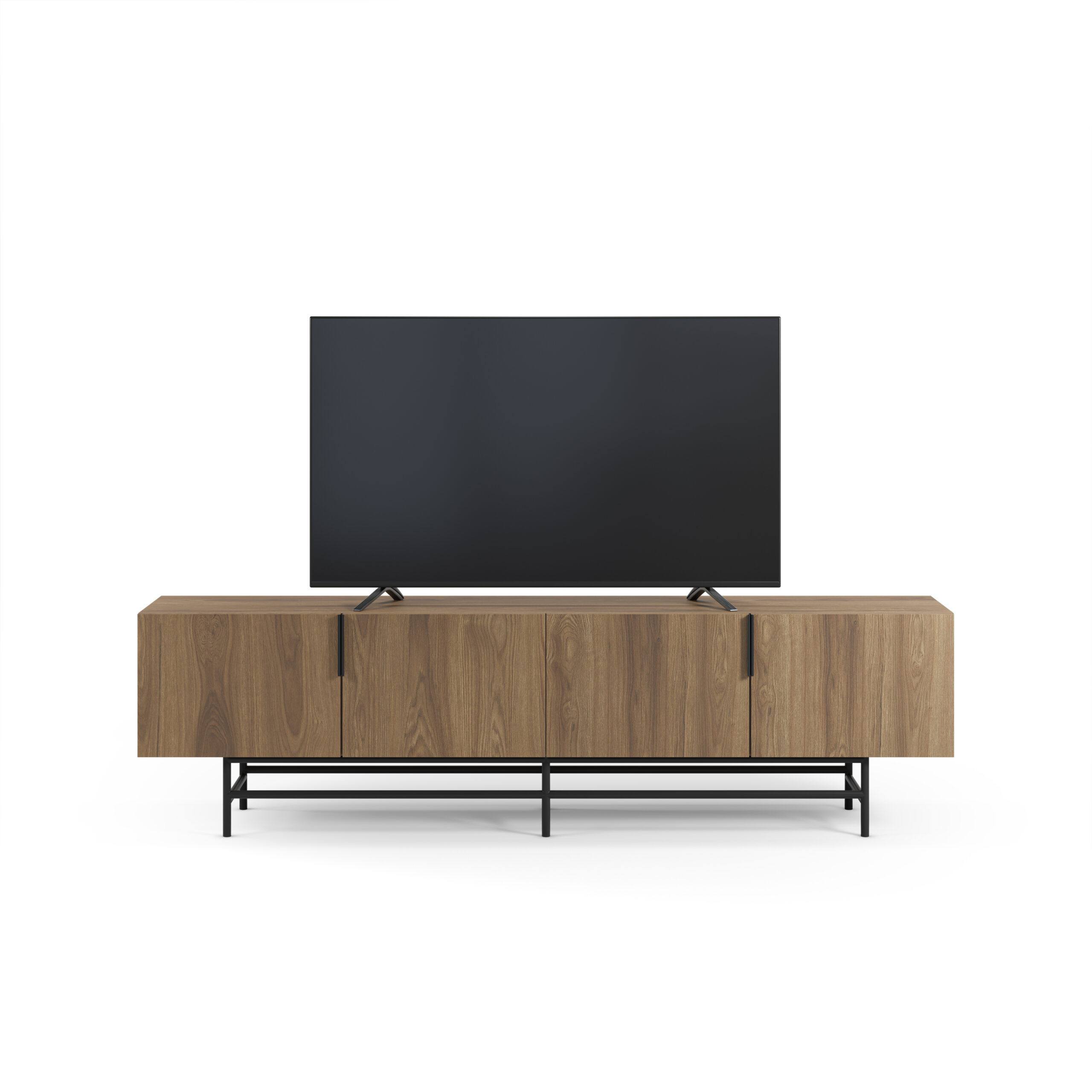 MUEBLE TV ELDIA 4P 200CM ROBLE-UD PATA METAL - Imagen 9