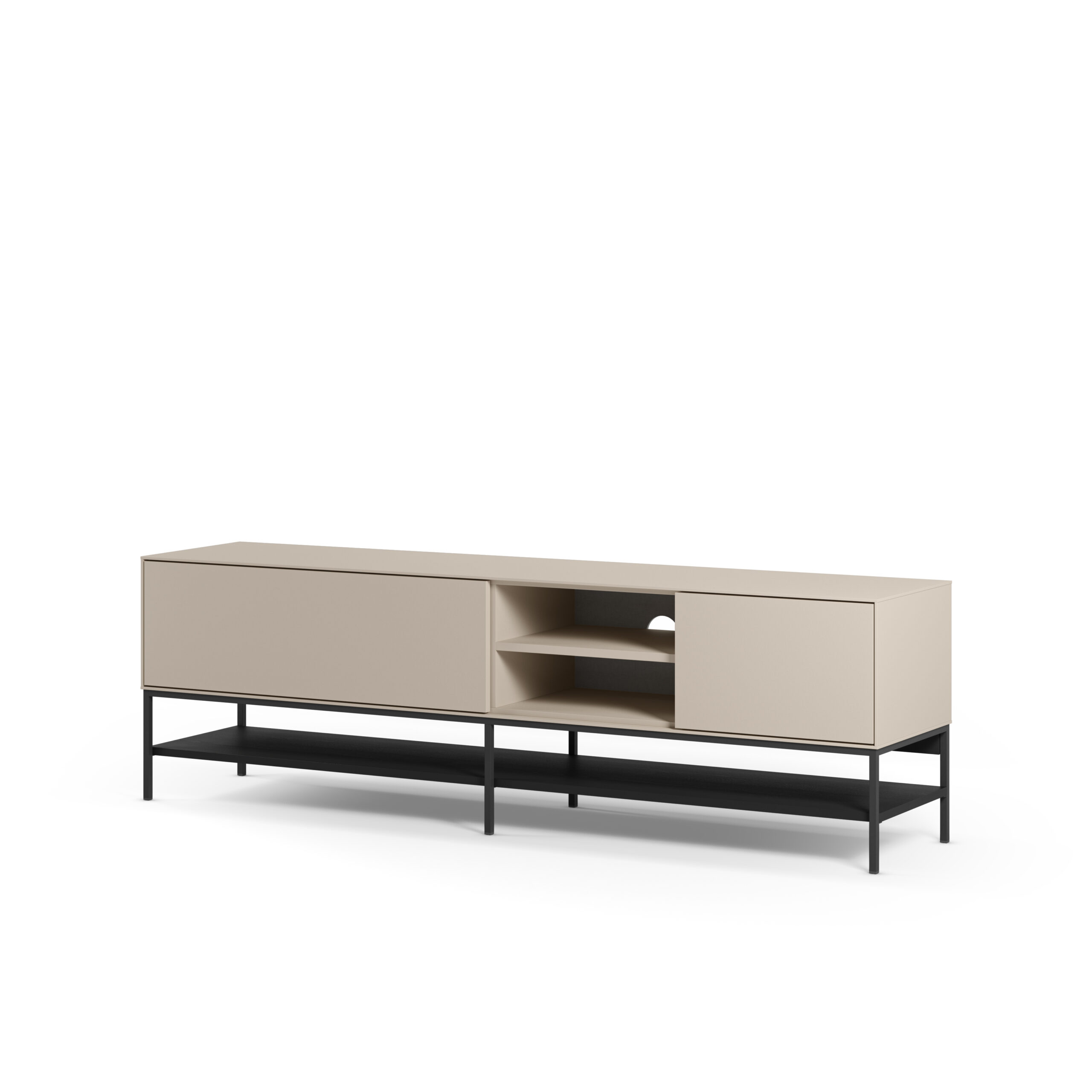 MUEBLE TV AMIRA 2P2H 180CM CREMA/NEGRO - Imagen 6