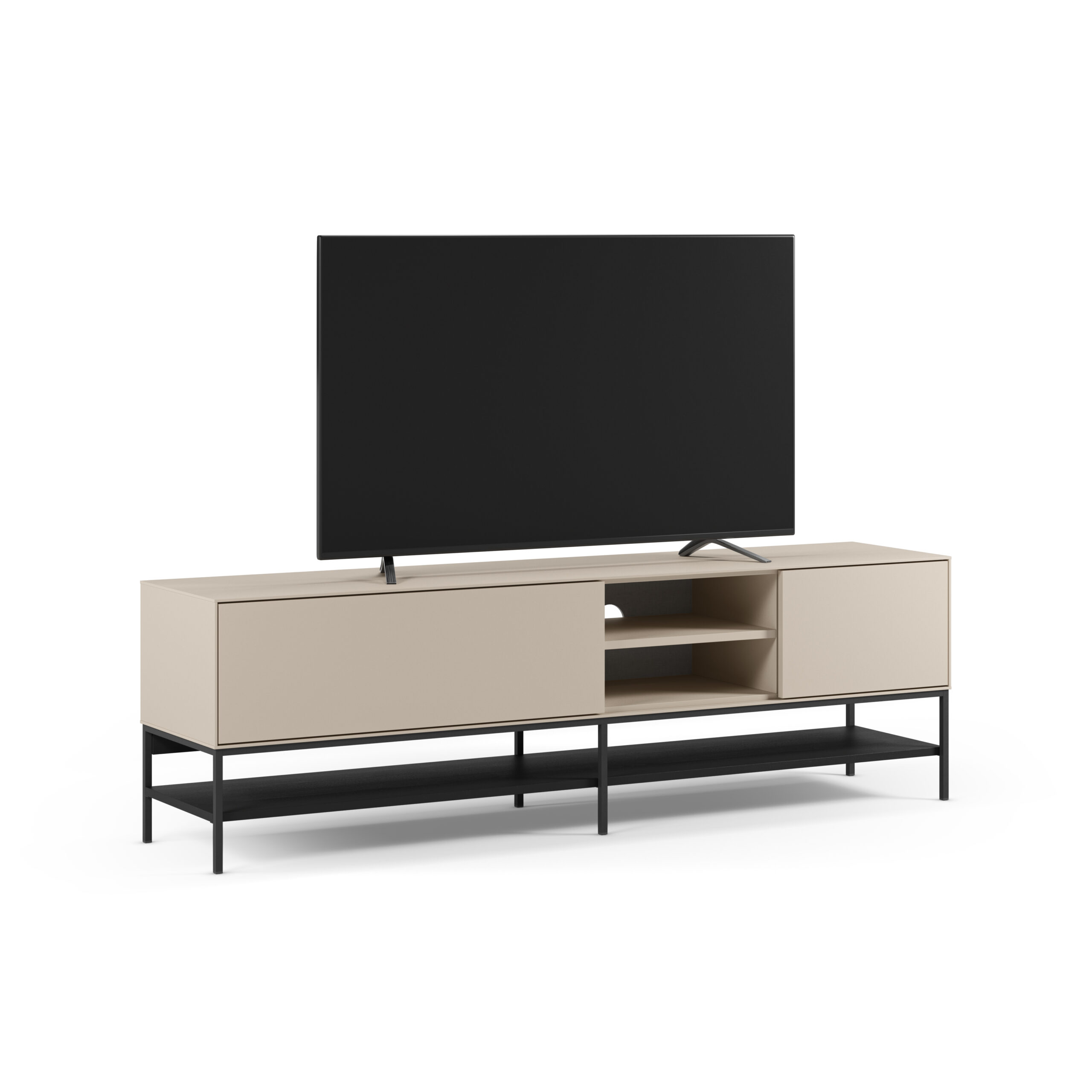 MUEBLE TV AMIRA 2P2H 180CM CREMA/NEGRO - Imagen 8
