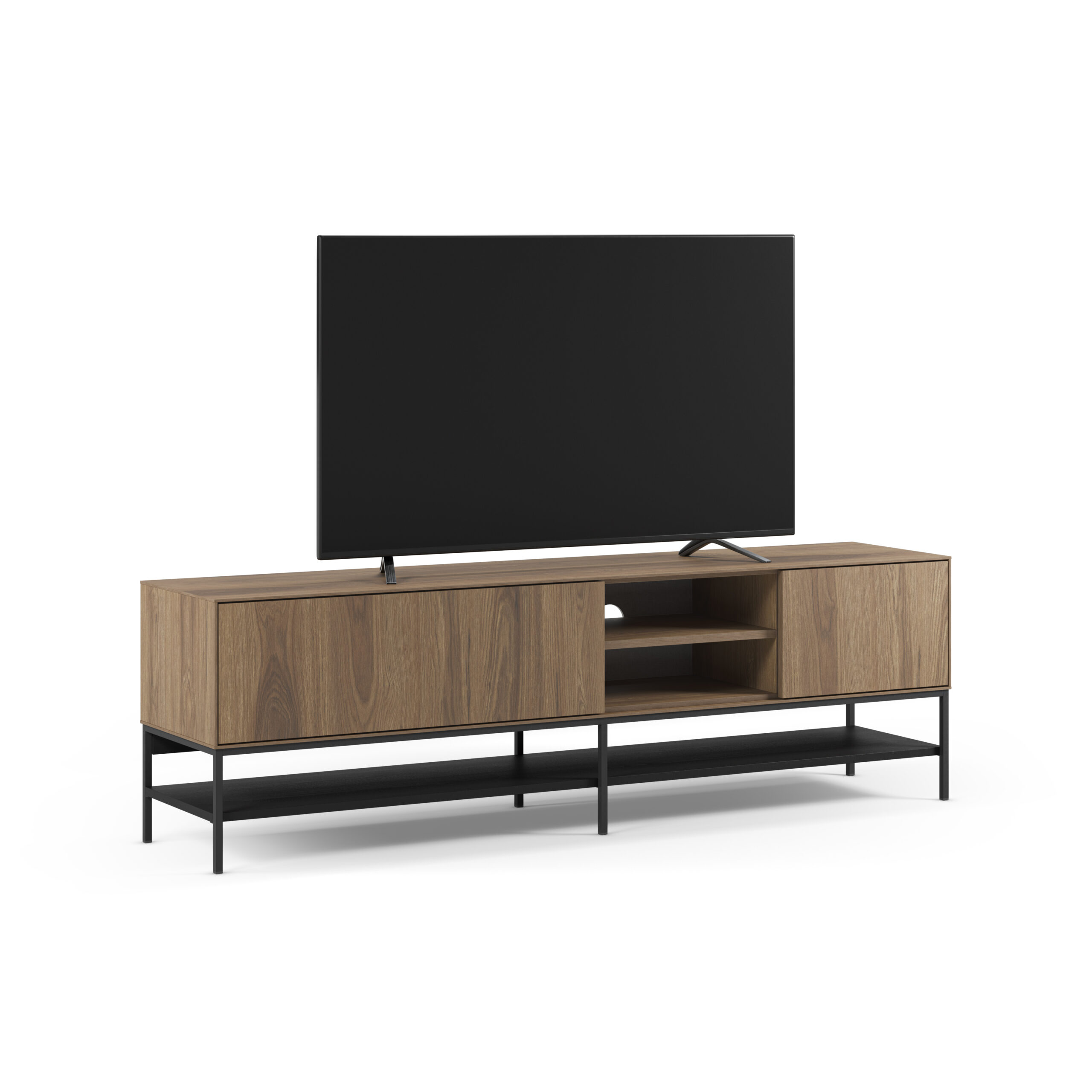 MUEBLE TV AMIRA 2P2H 180CM ROBLE-UD/NEGRO - Imagen 8