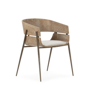 SILLA NAIA BEIGE/ROBLE LAVADO/PATA METAL 2P/CAJA