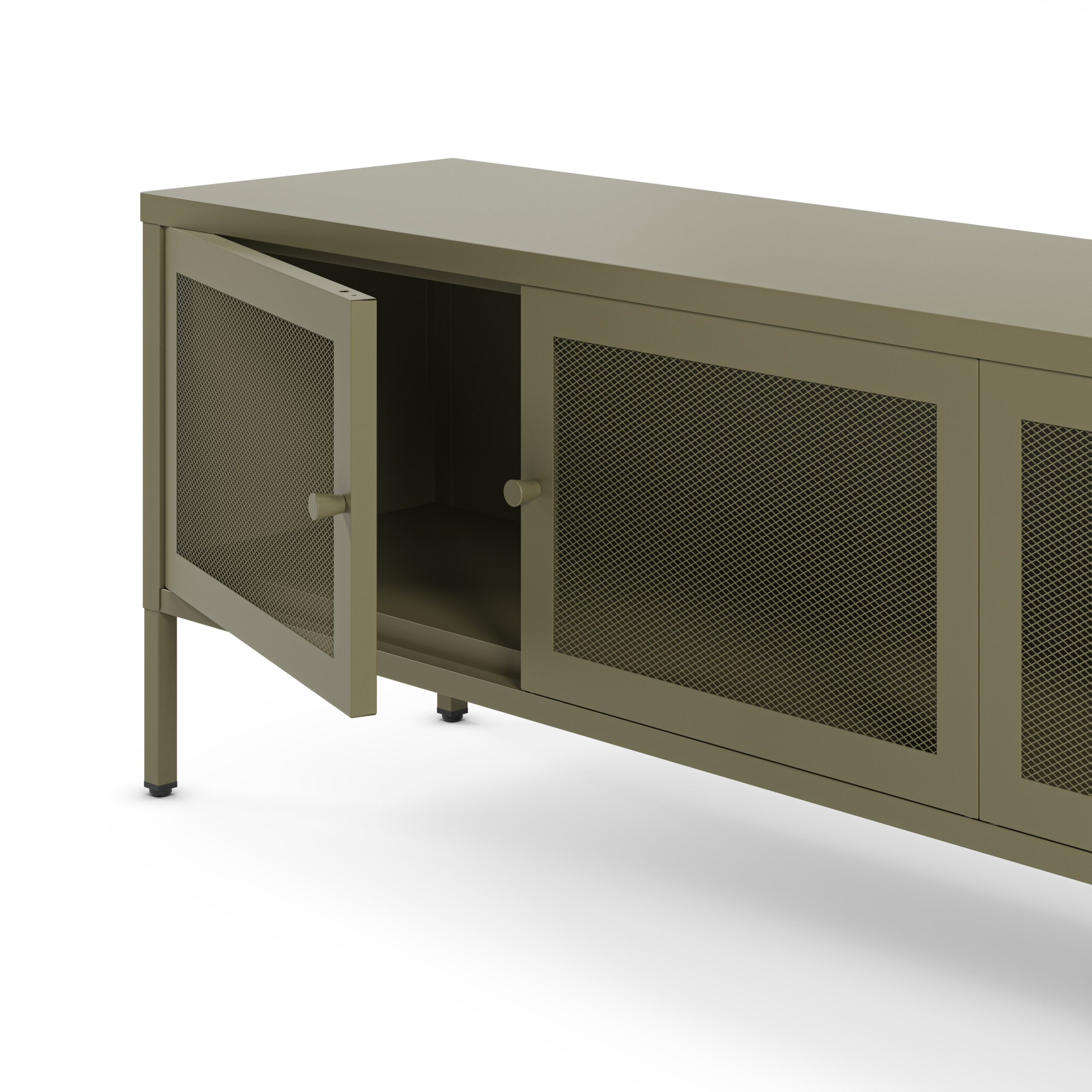 MUEBLE TV FAYNA 4P 160CM VERDE - Imagen 4