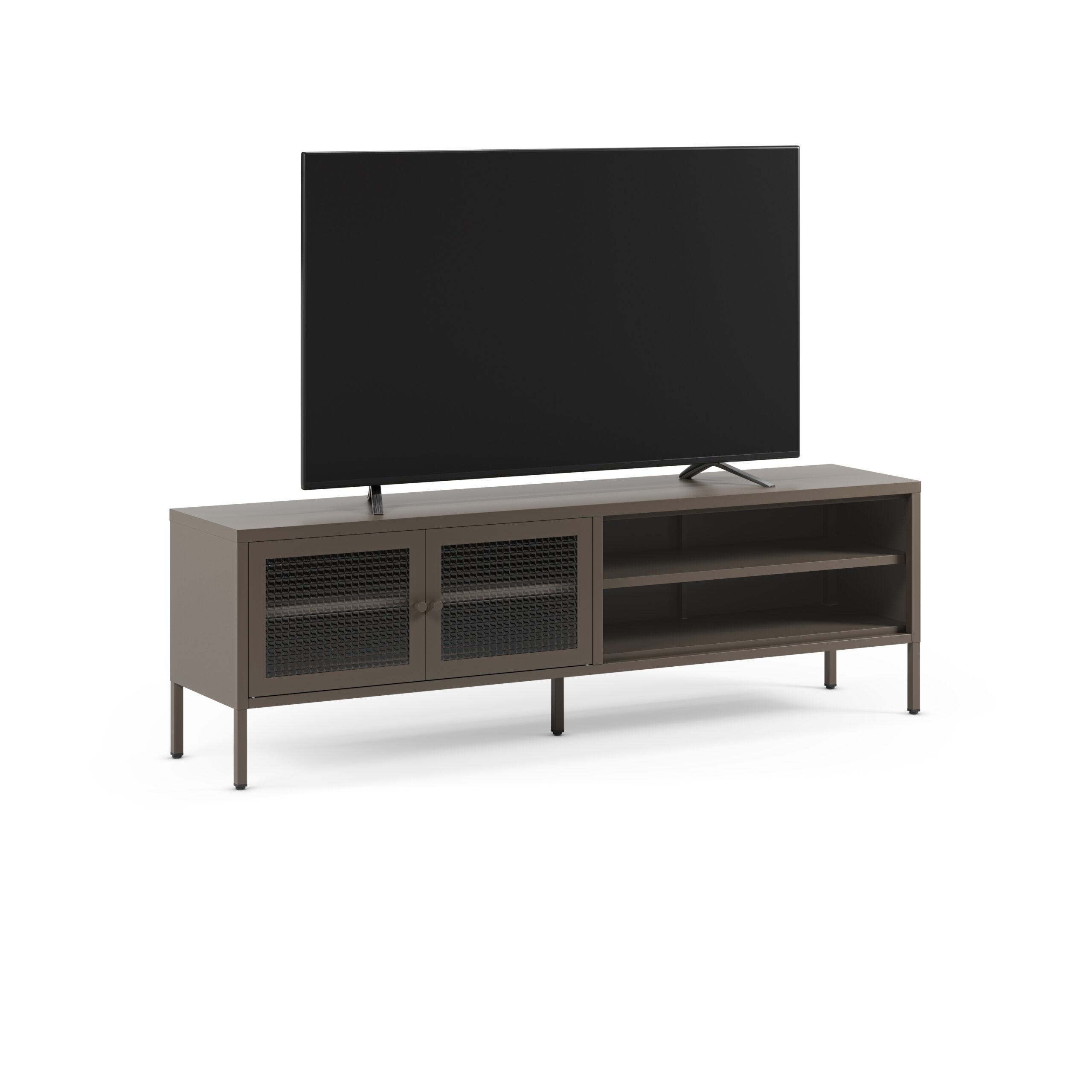 MUEBLE TV LAYNA 2P2H 160CM MOCA PUERTA CRISTAL - Imagen 7