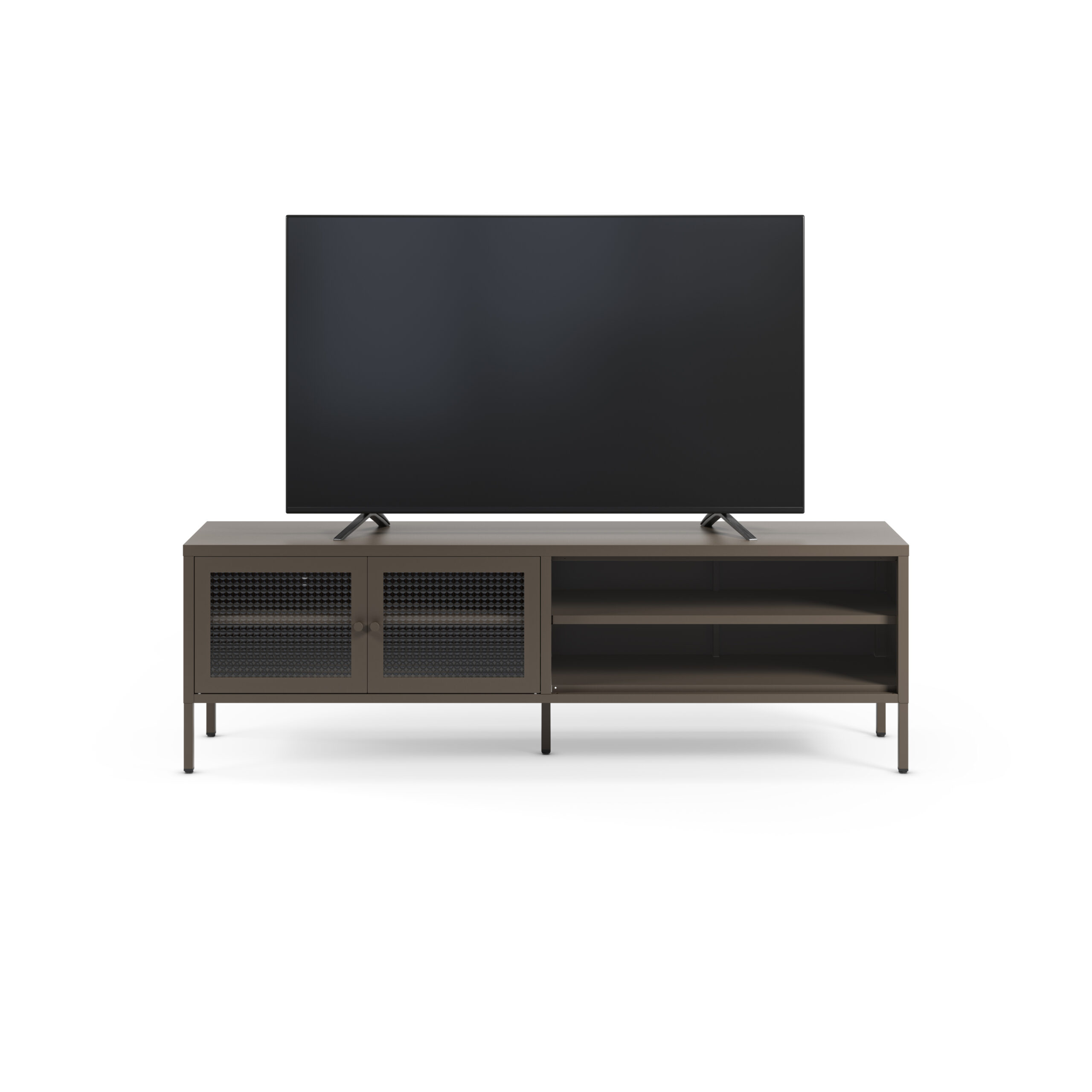 MUEBLE TV LAYNA 2P2H 160CM MOCA PUERTA CRISTAL - Imagen 8