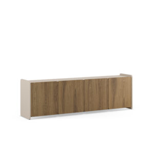 MUEBLE TV BOUCLEON 4P 180CM CREMA/ROBLE-UD