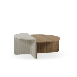 MESA CENTRO ALIX ROBLE-UD/TRAVERTINE